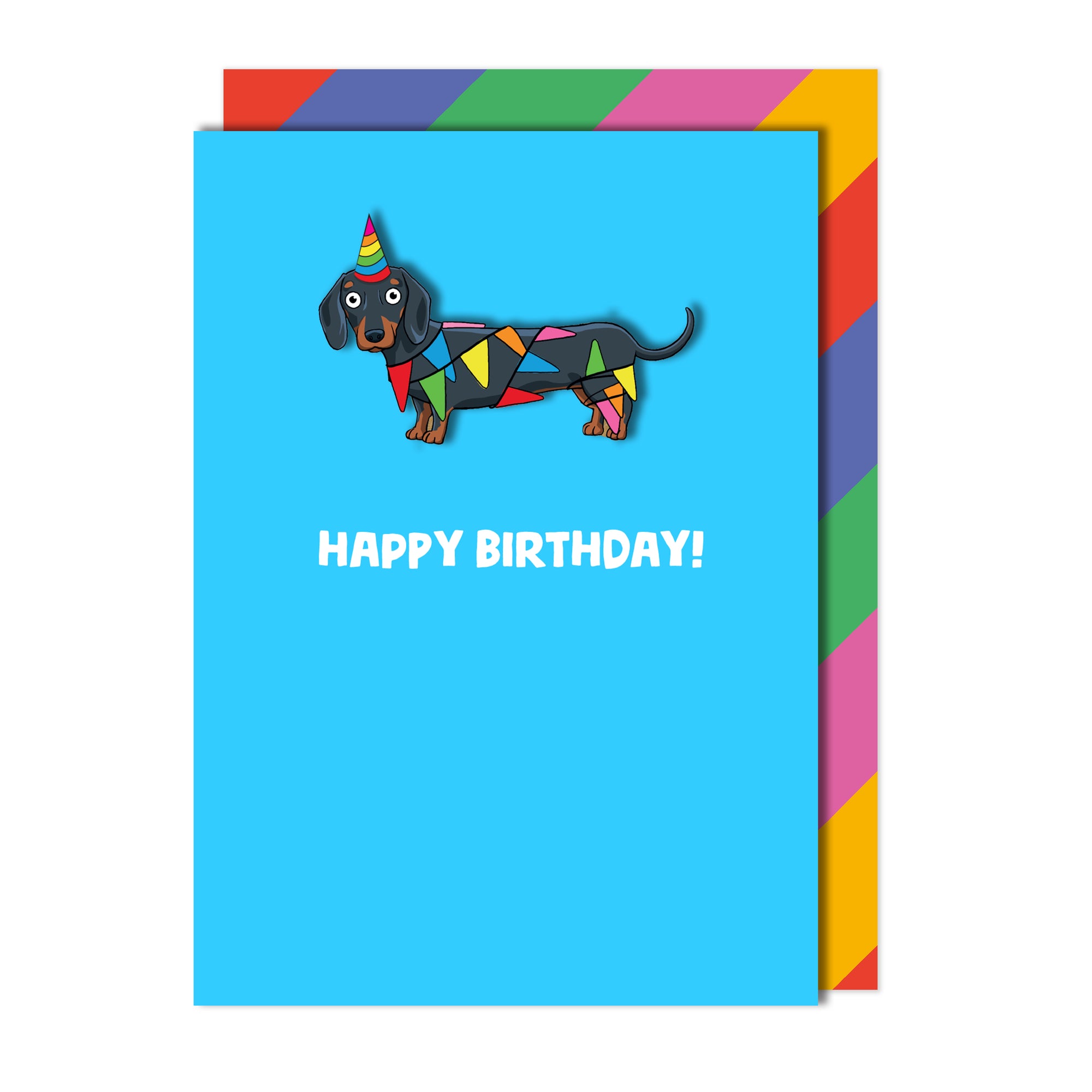 Happy Birthday Dachshund Greeting Card