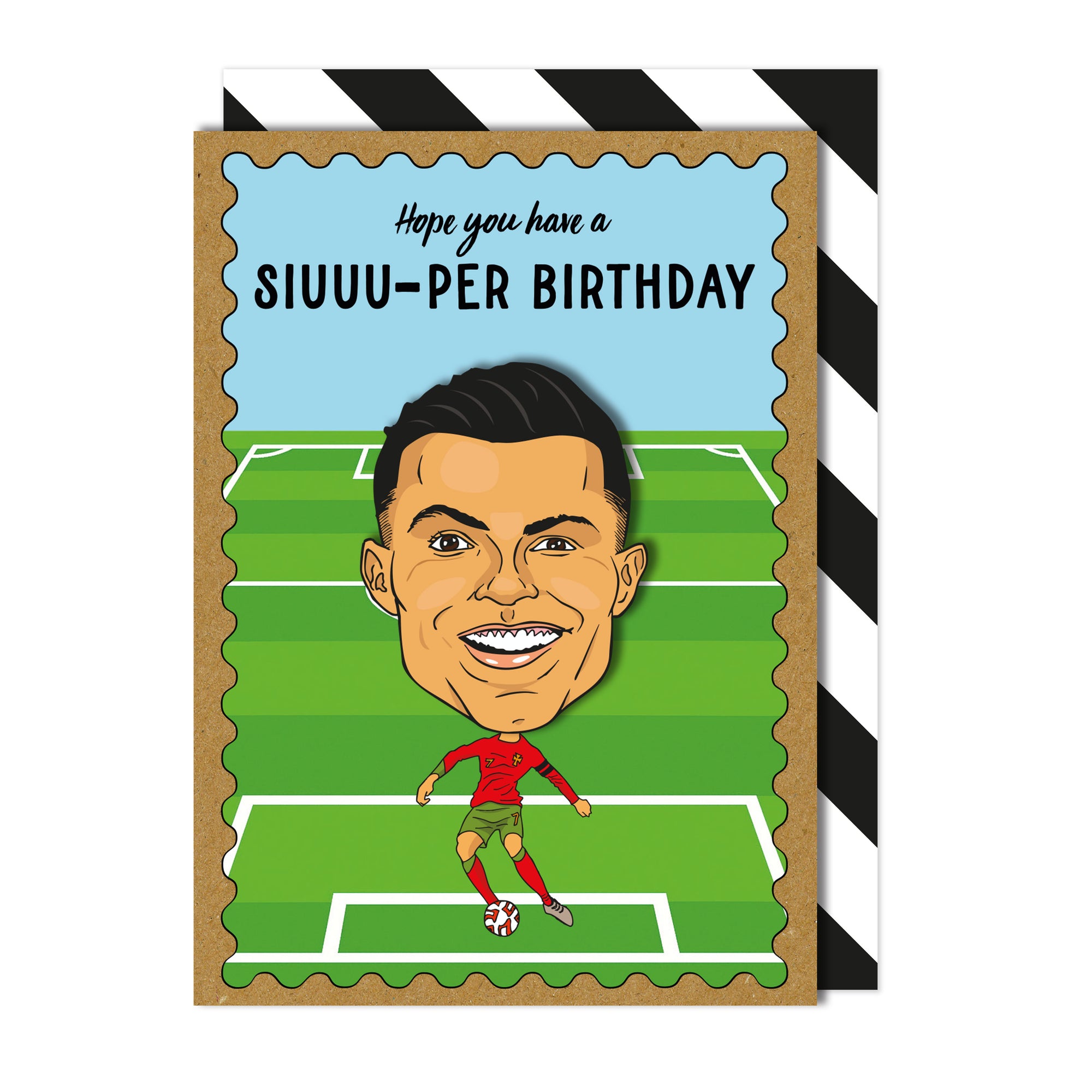 Cristiano Ronaldo 3D Handmade Birthday Card