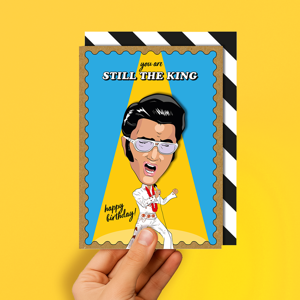 Elvis Presley 3D Handmade Birthday Card