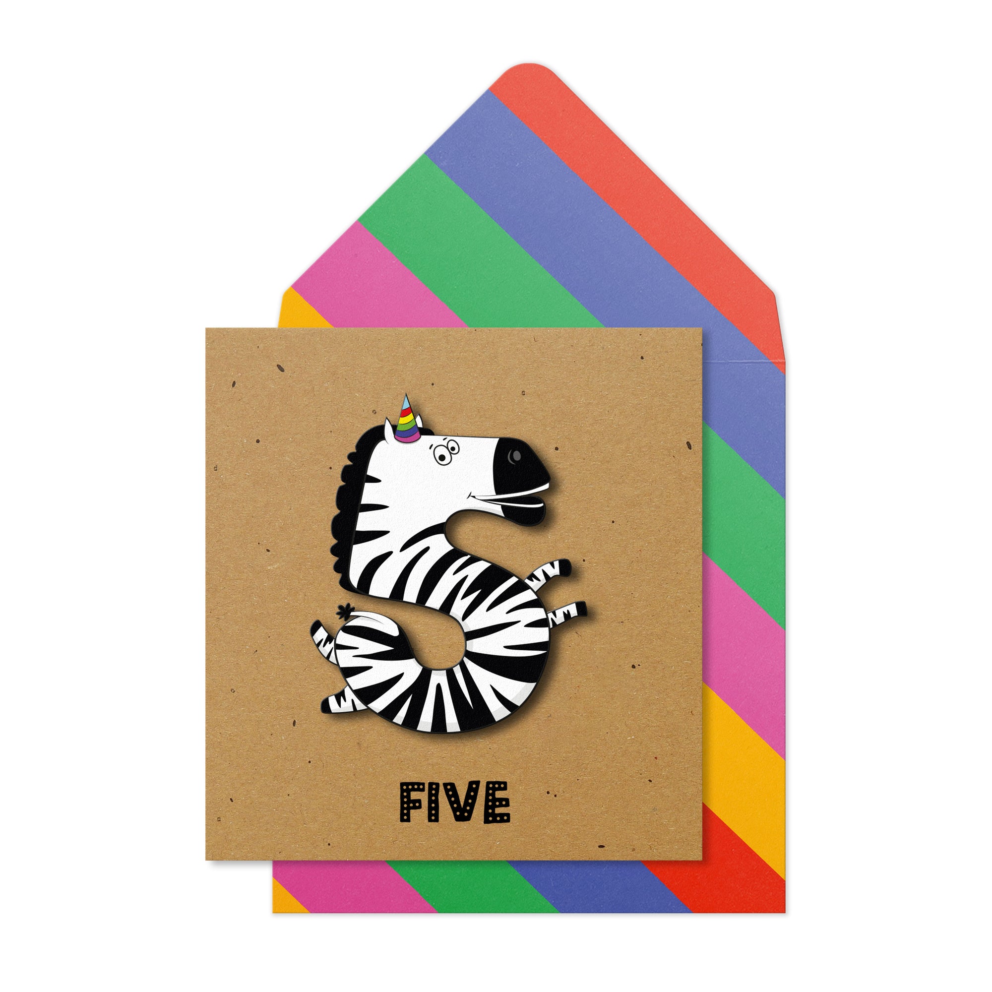 Happy 5th Birthday - Zebra