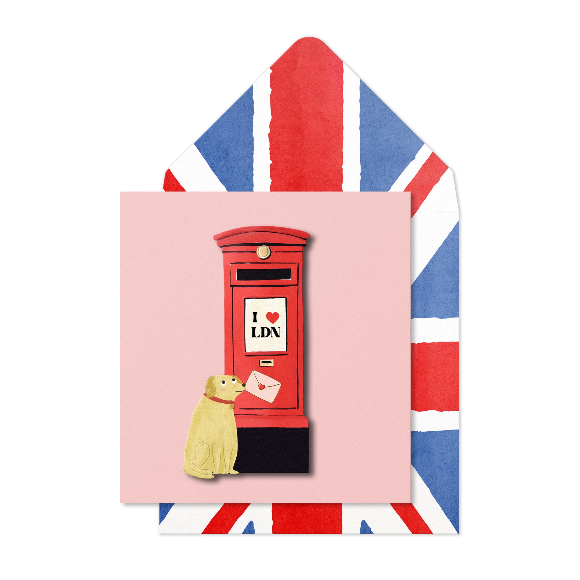 London Postbox Greeting Card