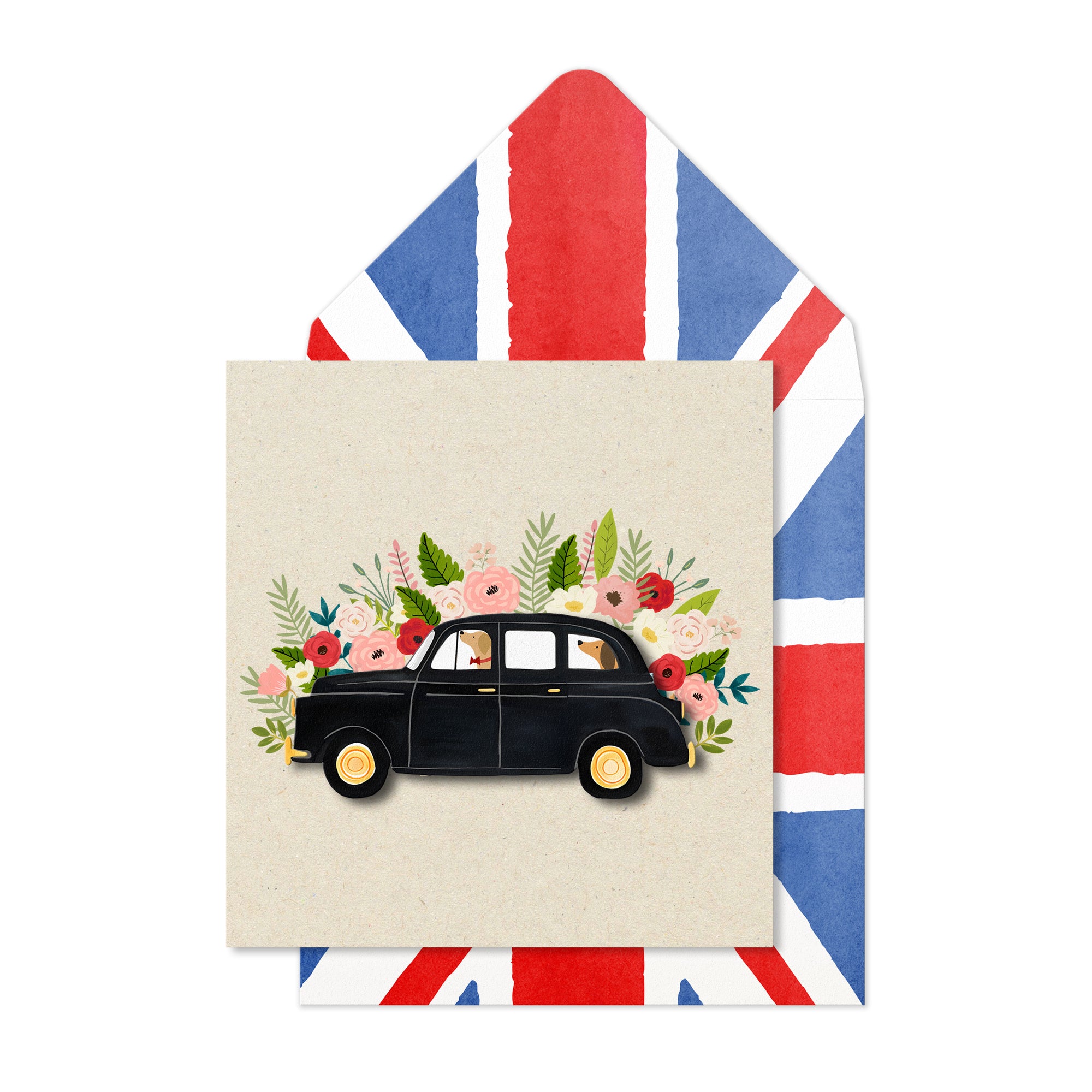 London Taxi British Greeting Card