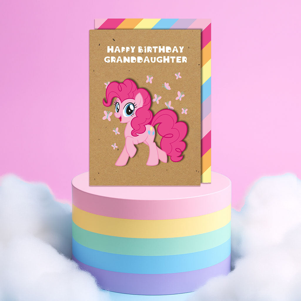 Happy Birthday Granddaughter, Pinkie Pie My Little Pony Handmade Greeting Card