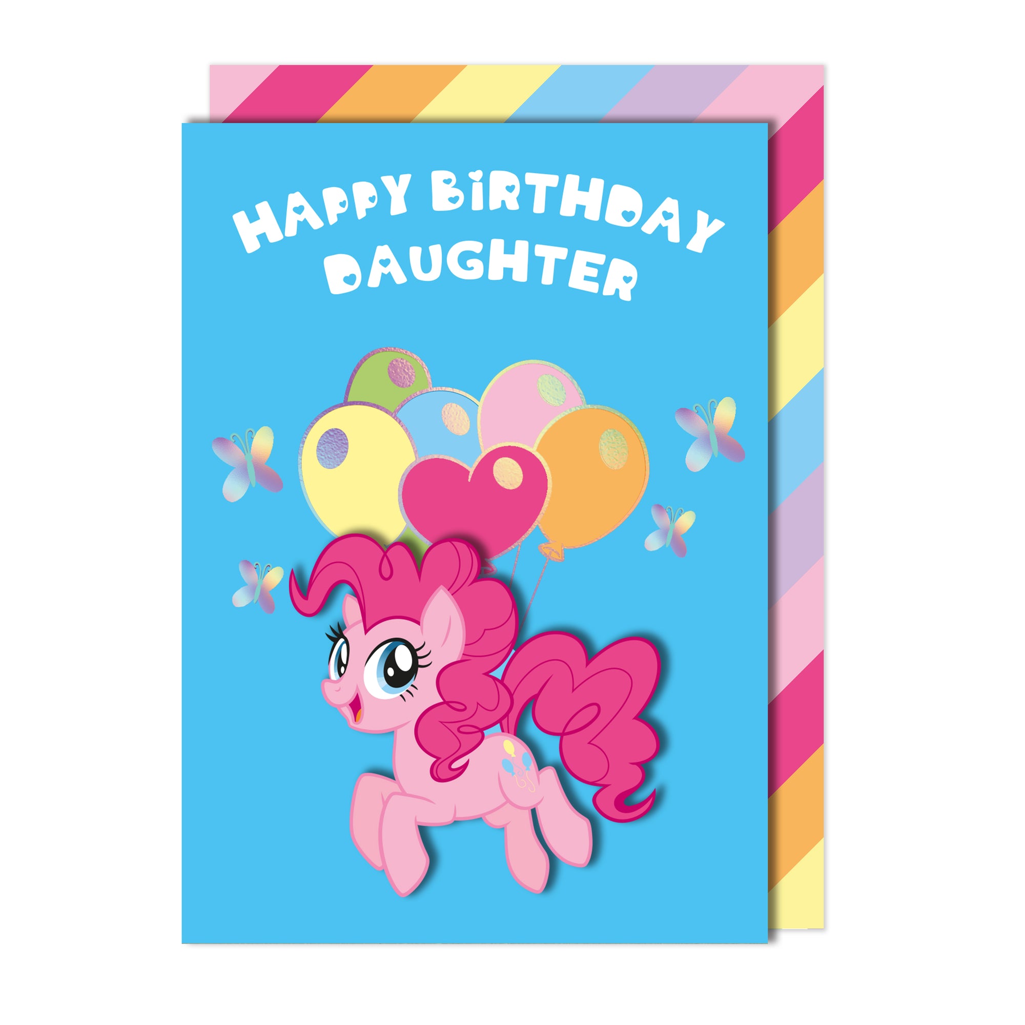 Happy Birthday Daughter, Pinkie Pie My Little Pony Handmade Greeting Card