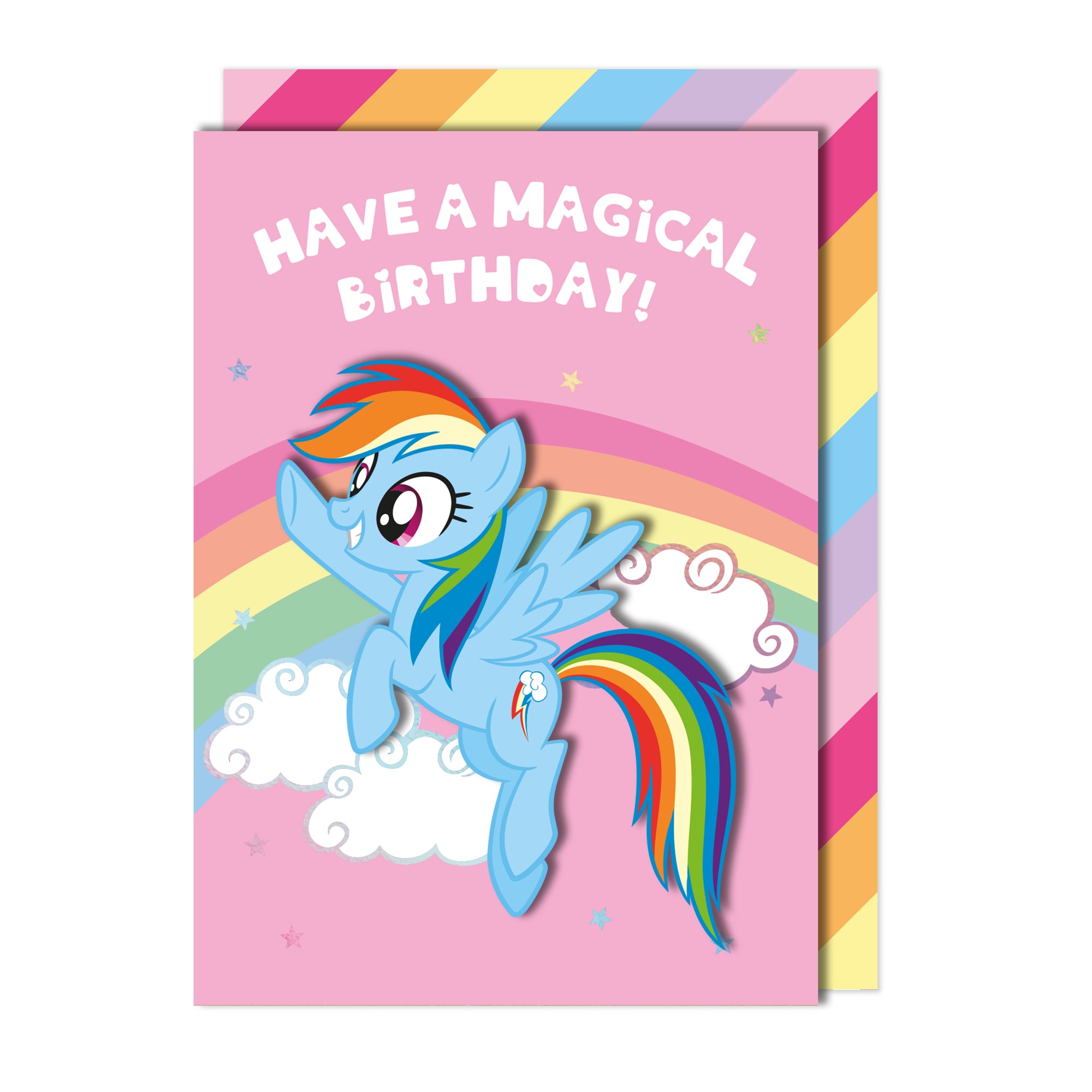 Have A Magical Birthday, Rainbow Dash My Little Pony Handmade Greeting Card