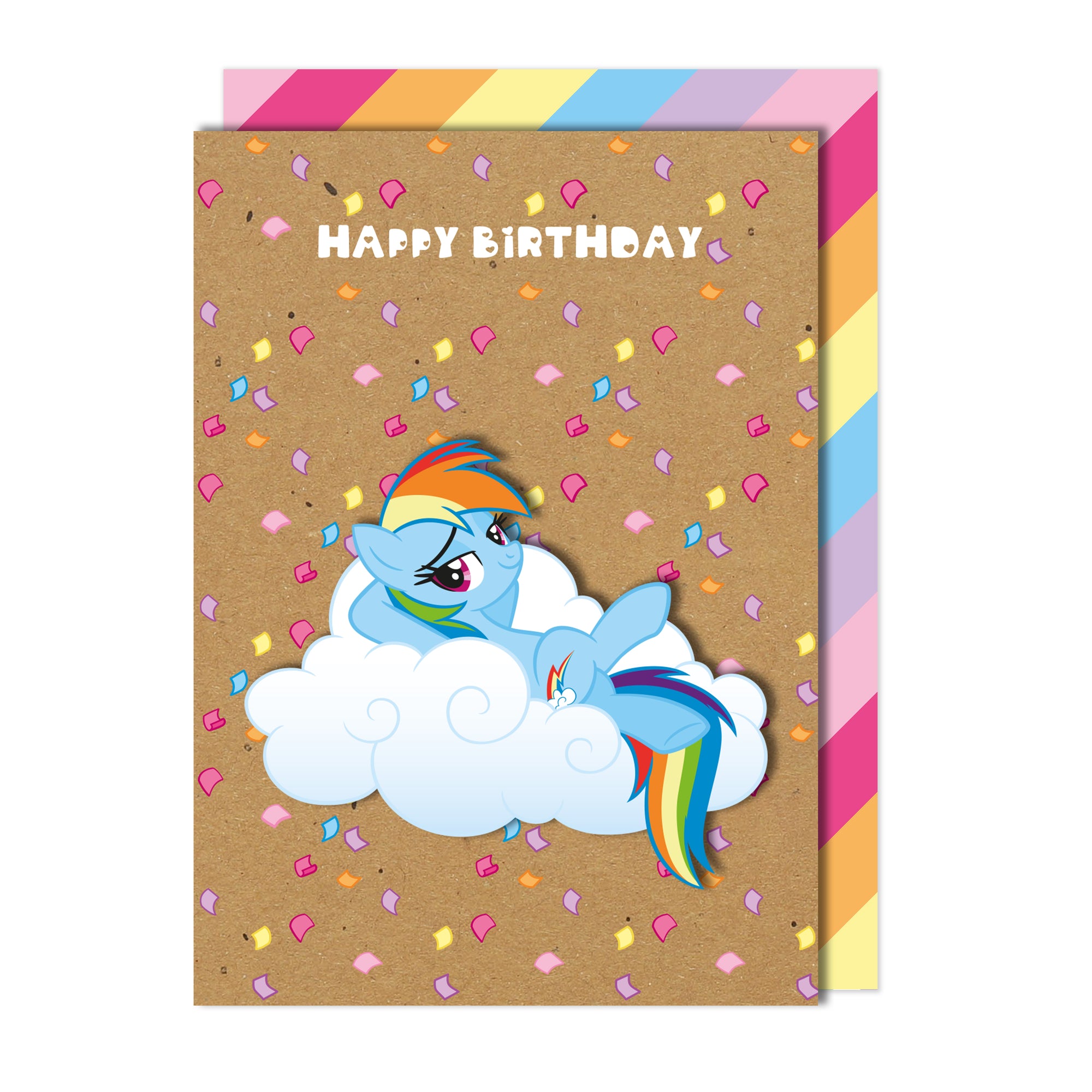 Happy Birthday, Rainbow Dash My Little Pony Handmade Greeting Card