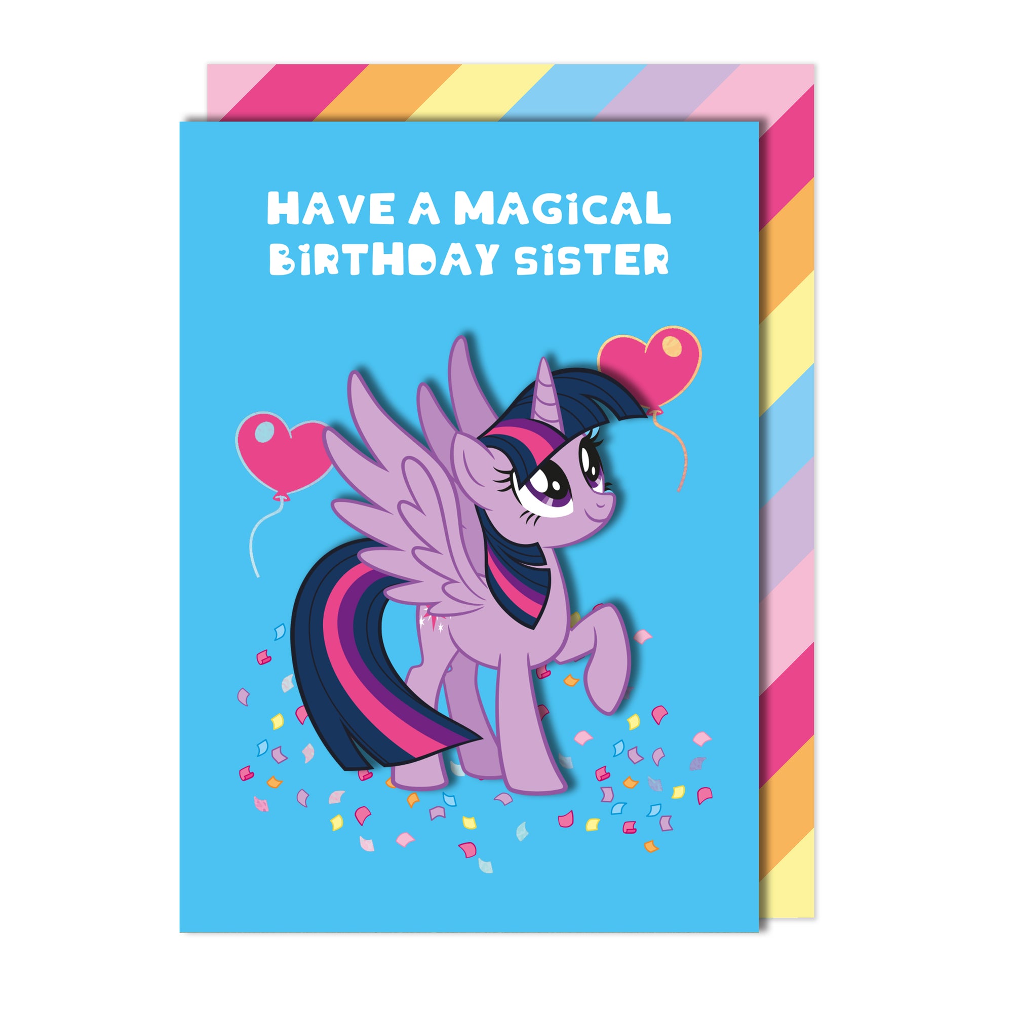 Magical Birthday Sister, Twilight Sparkle My Little Pony Handmade Greeting Card