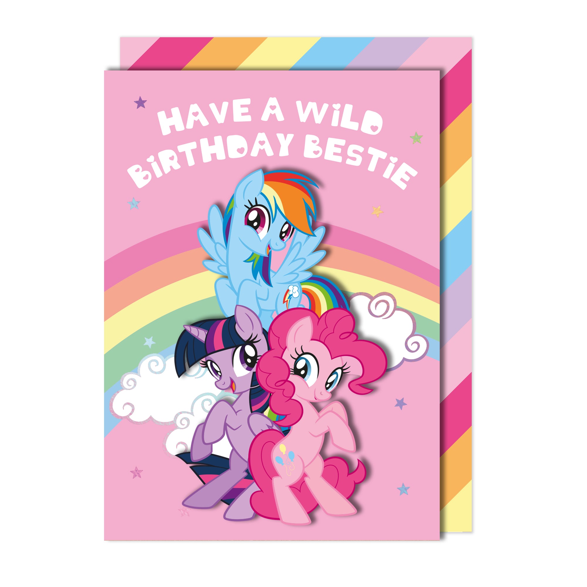 Have A Wild Birthday Bestie, My Little Pony Handmade Greeting Card
