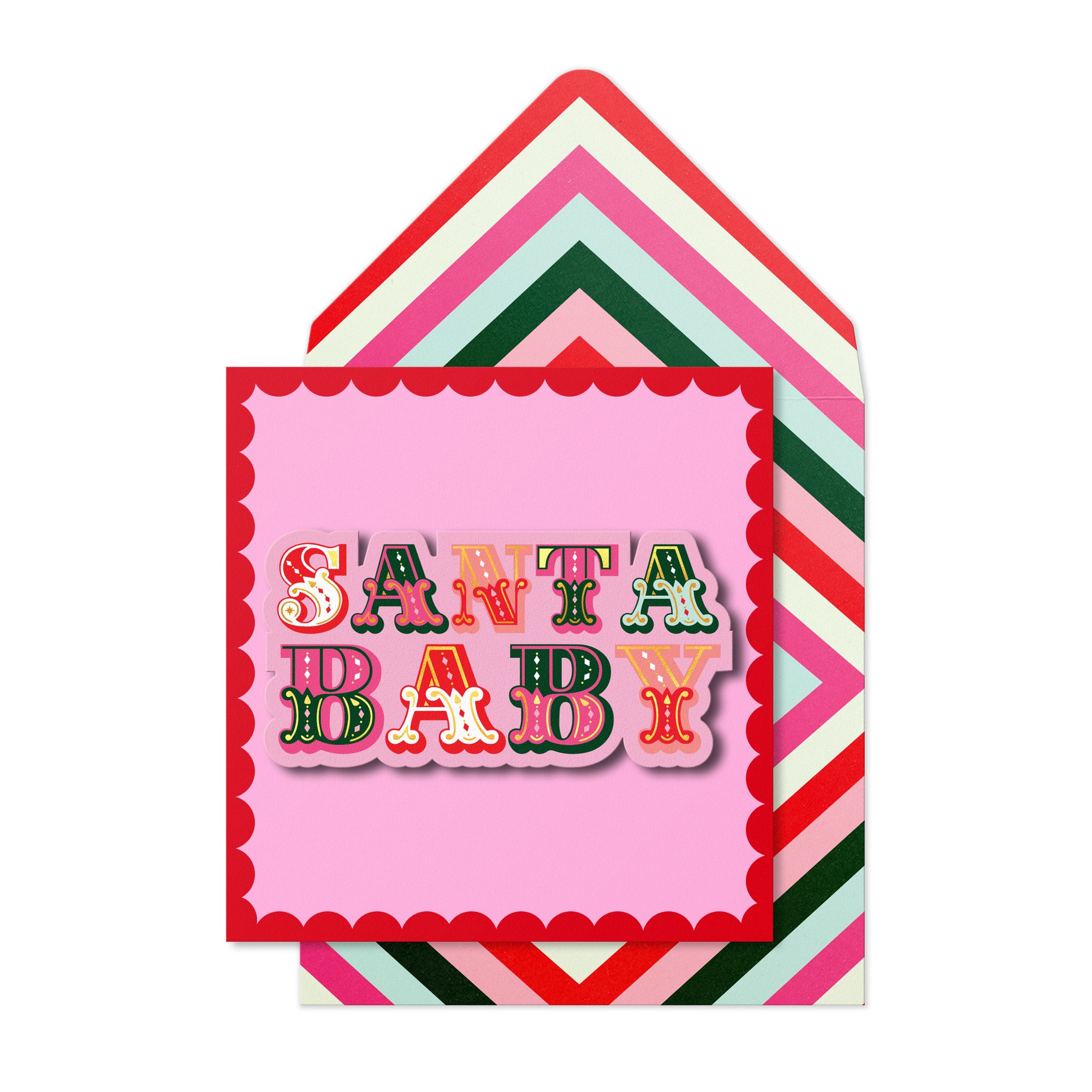 Santa Baby, 3D Handmade Greeting Card