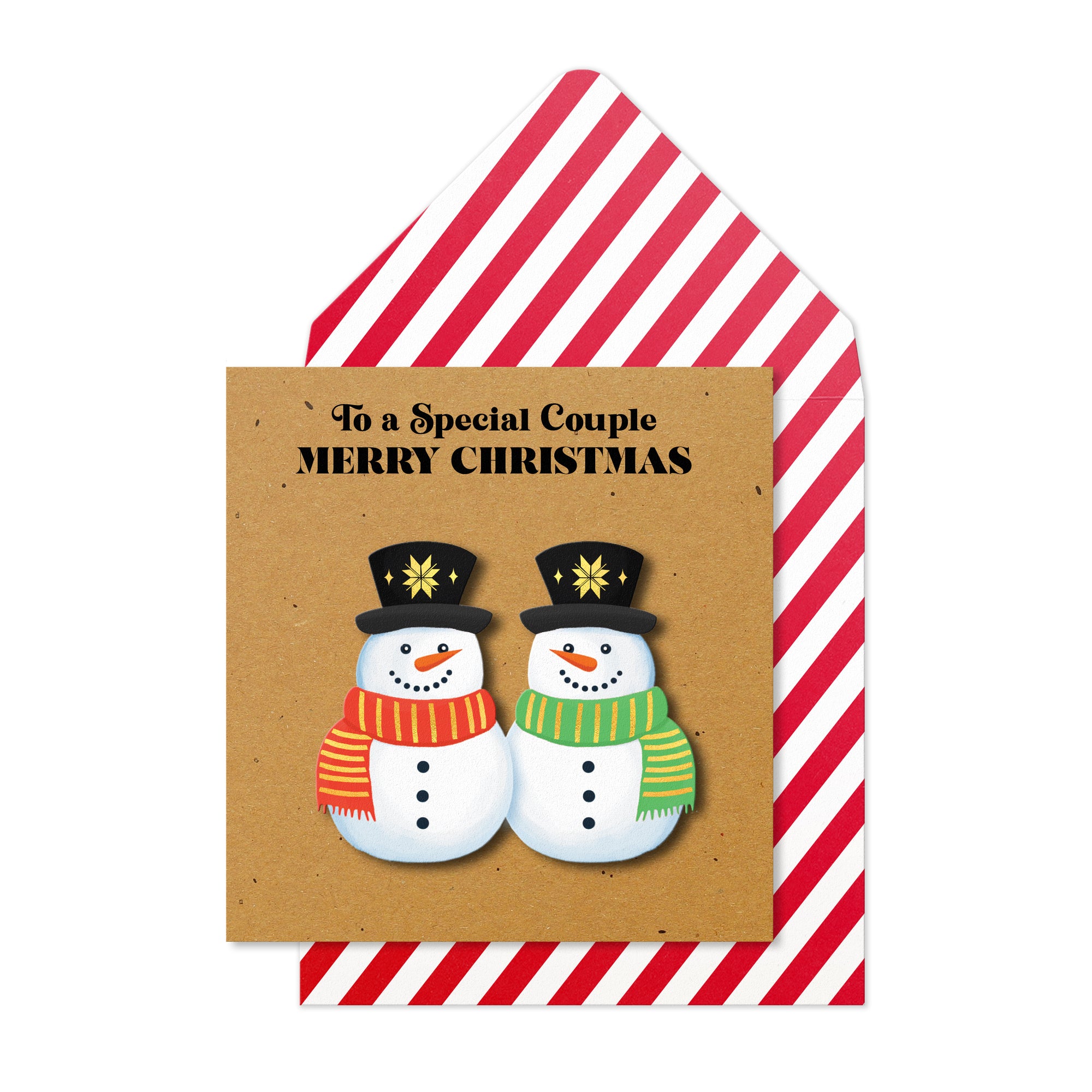 To a Special Couple, Merry Christma, 3D Handmade Christmas Card