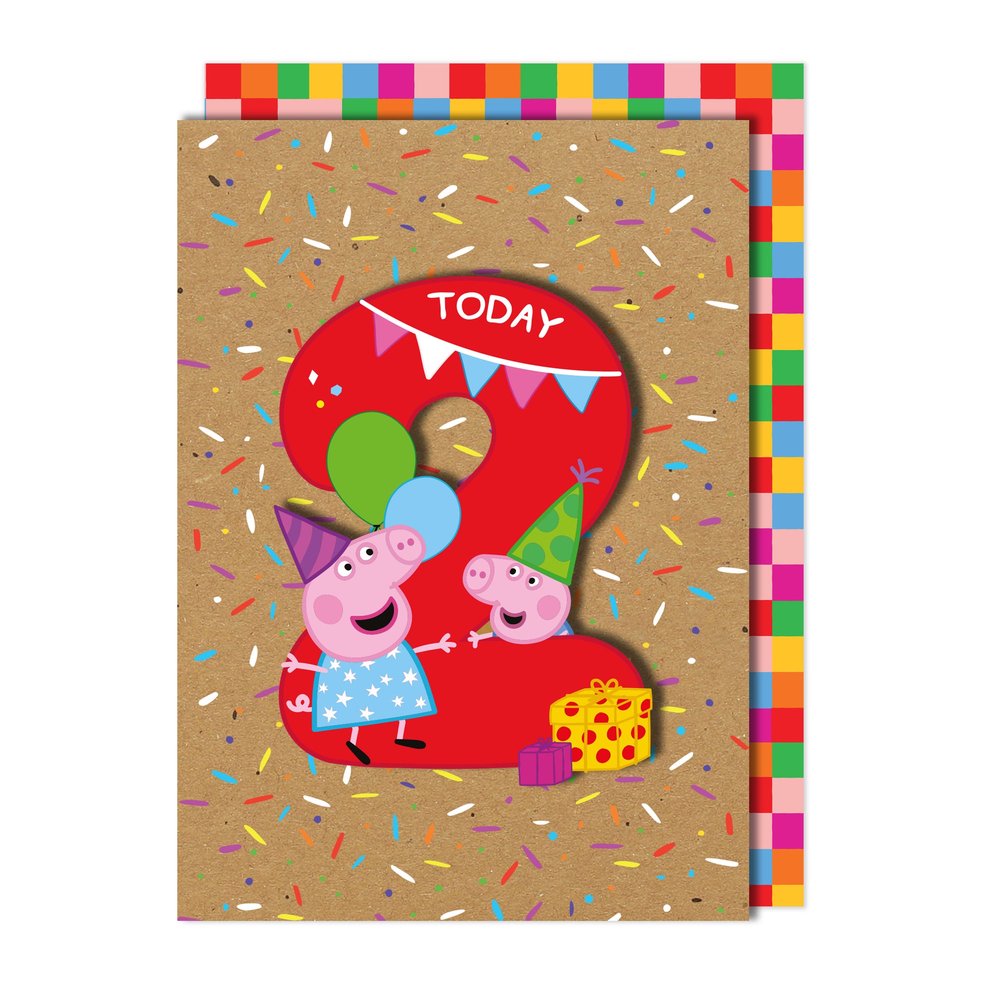Happy 2nd Birthday, Peppa Pig Handmade Greeting Card