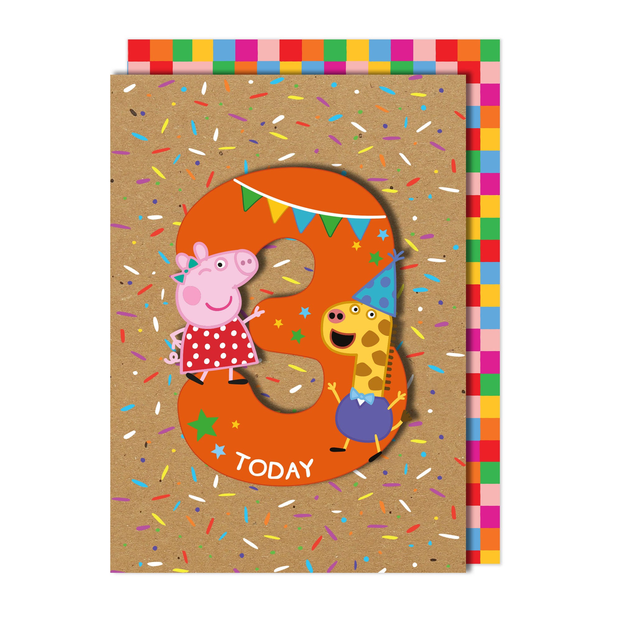 Happy 3rd Birthday, Peppa Pig Handmade Greeting Card