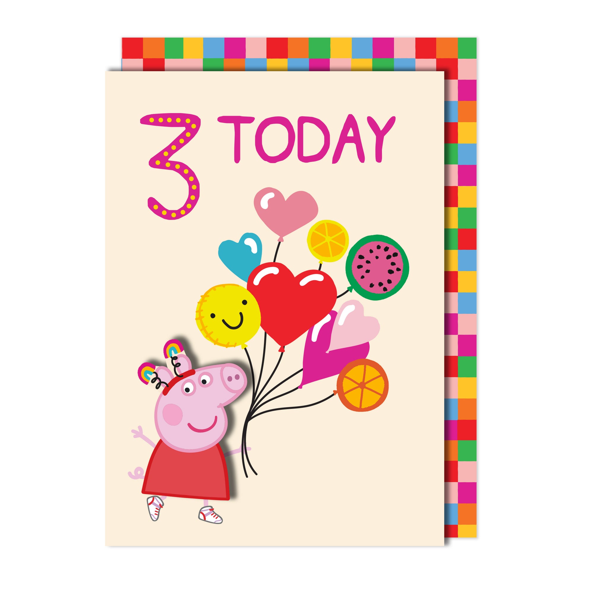 Happy 3rd Birthday, Peppa Pig Handmade Greeting Card