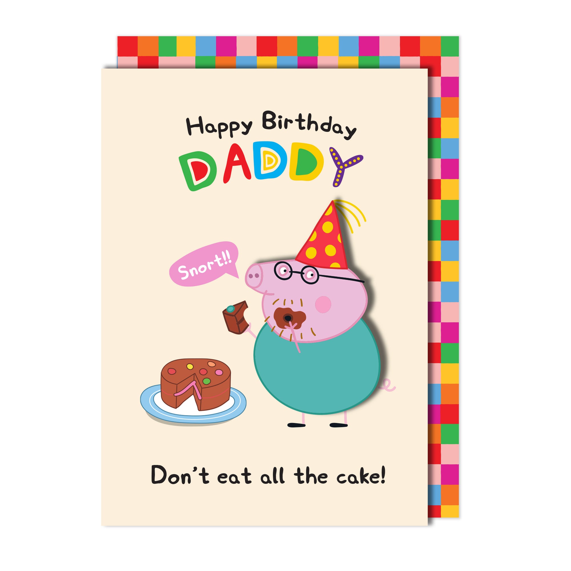 Happy Birthday Daddy! Peppa Pig Handmade Greeting Card