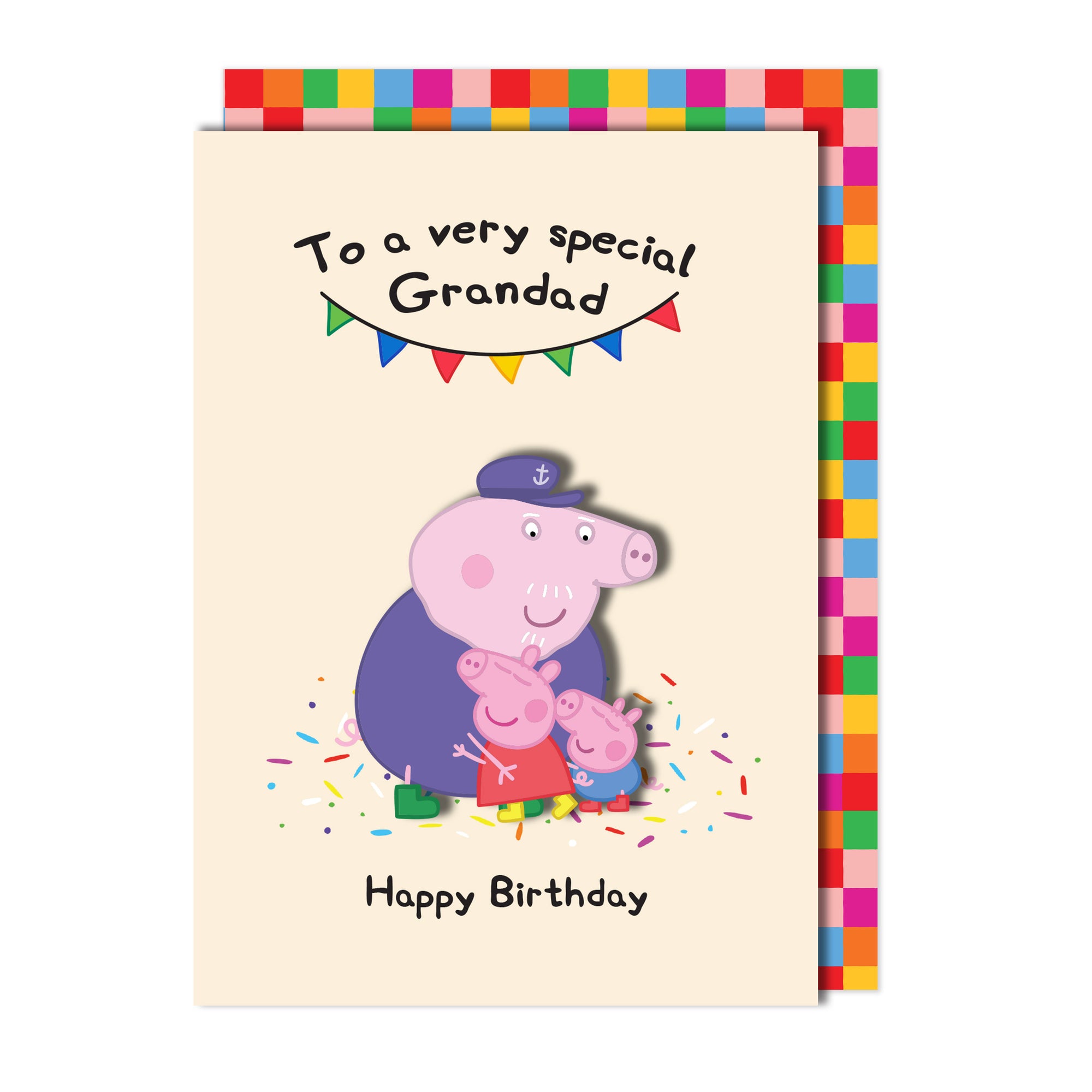 To A Very Special Grandad, Peppa Pig Handmade Greeting Card