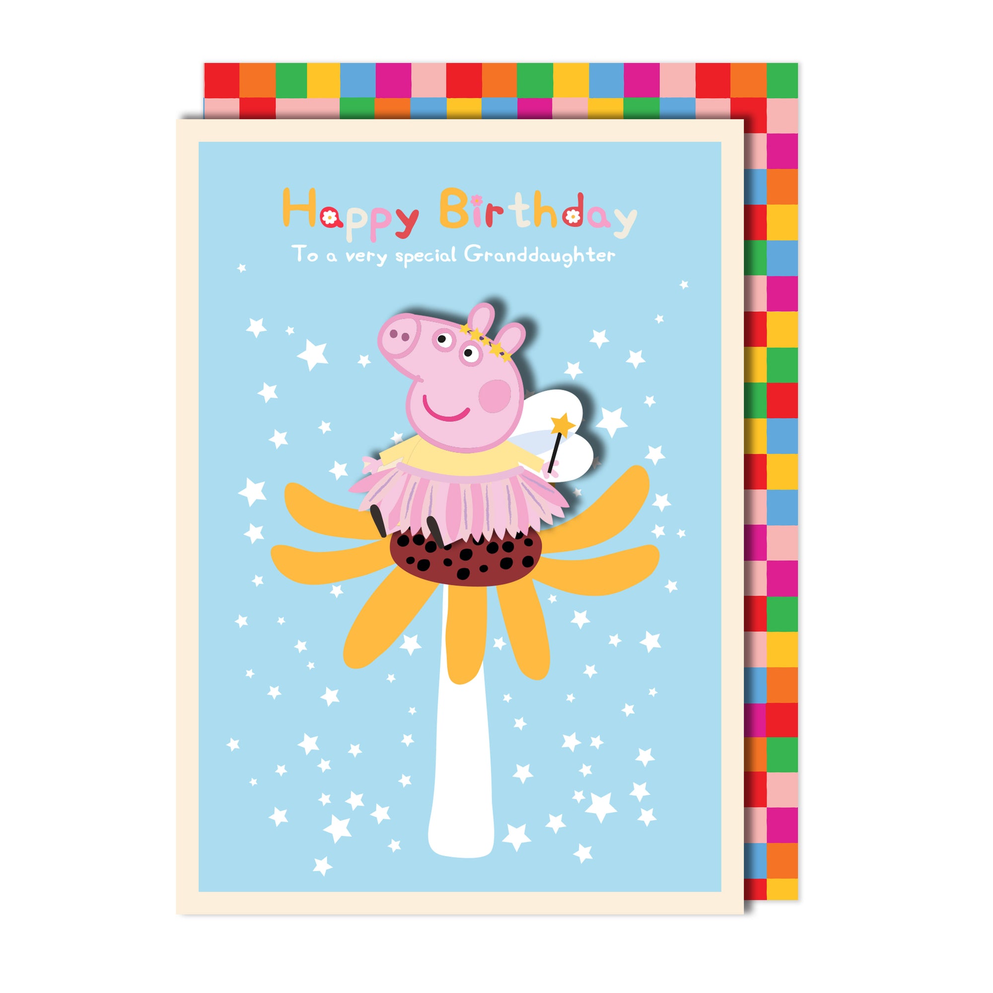 Happy Birthday Special Granddaughter, Peppa Pig Handmade Greeting Card