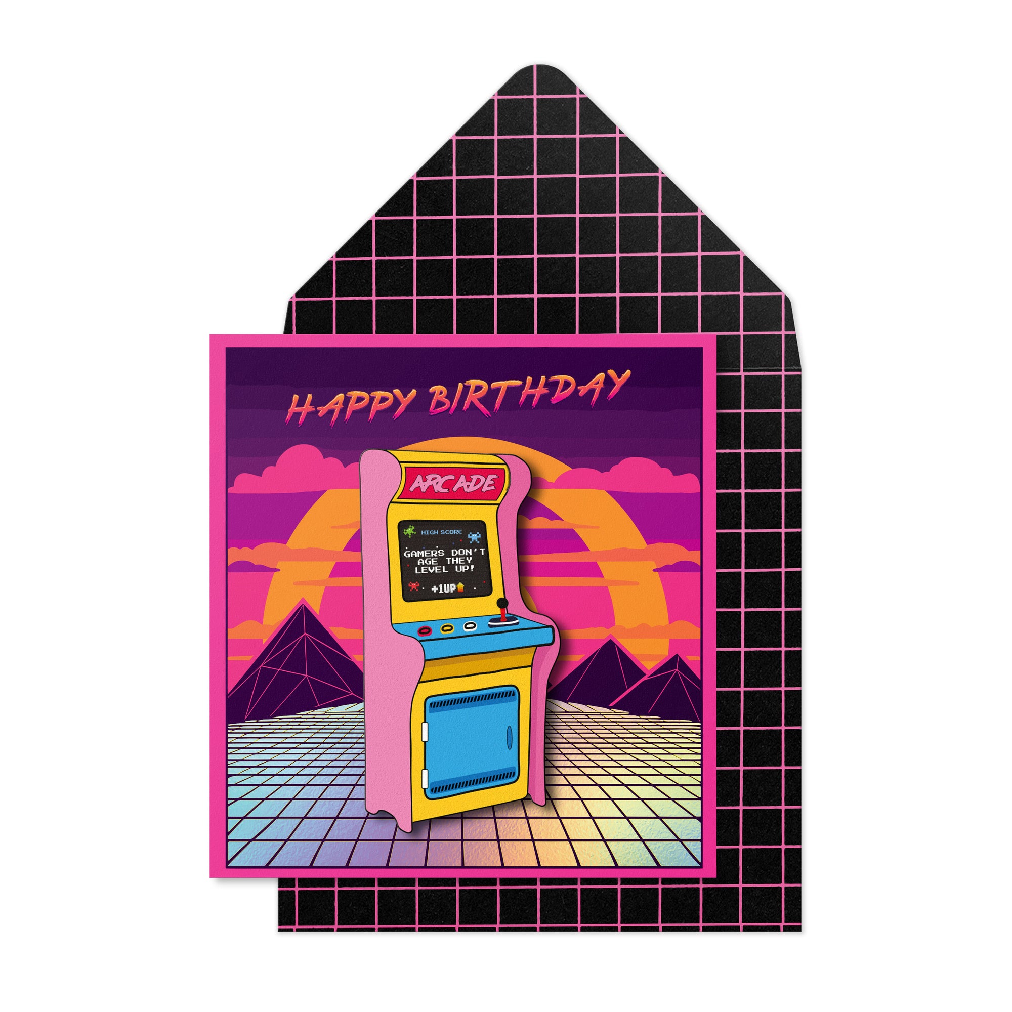 Birthday Arcade Game Greeting Card