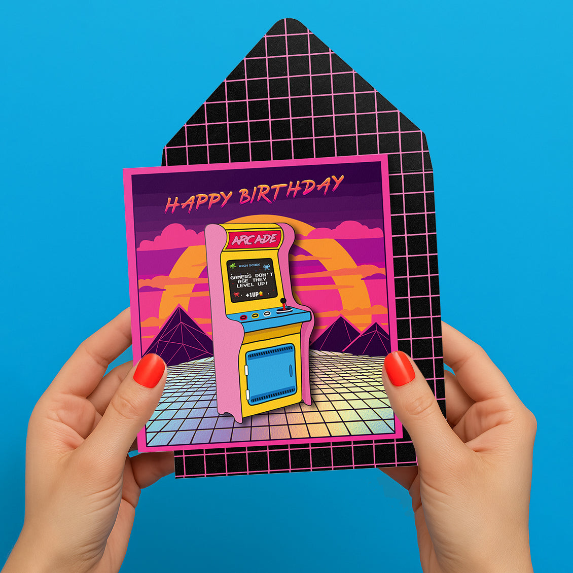 Birthday Arcade Game Greeting Card