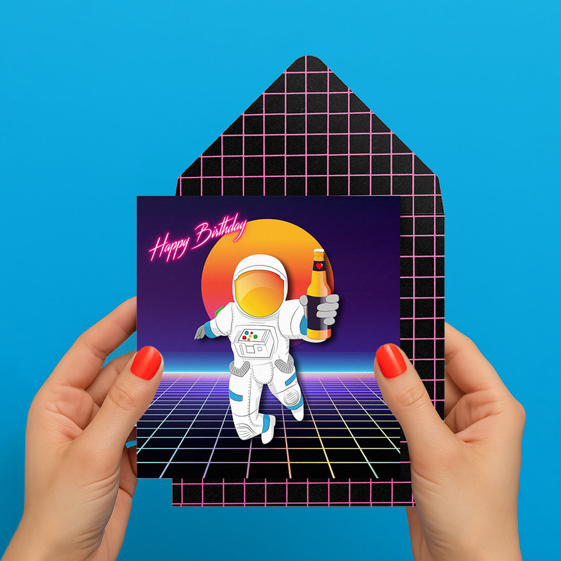 Birthday Astronaut Greeting Card