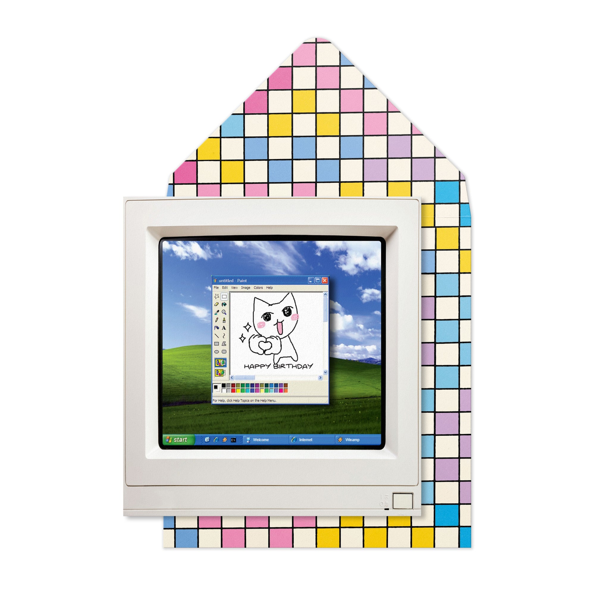 MS Office Paint Greeting Card