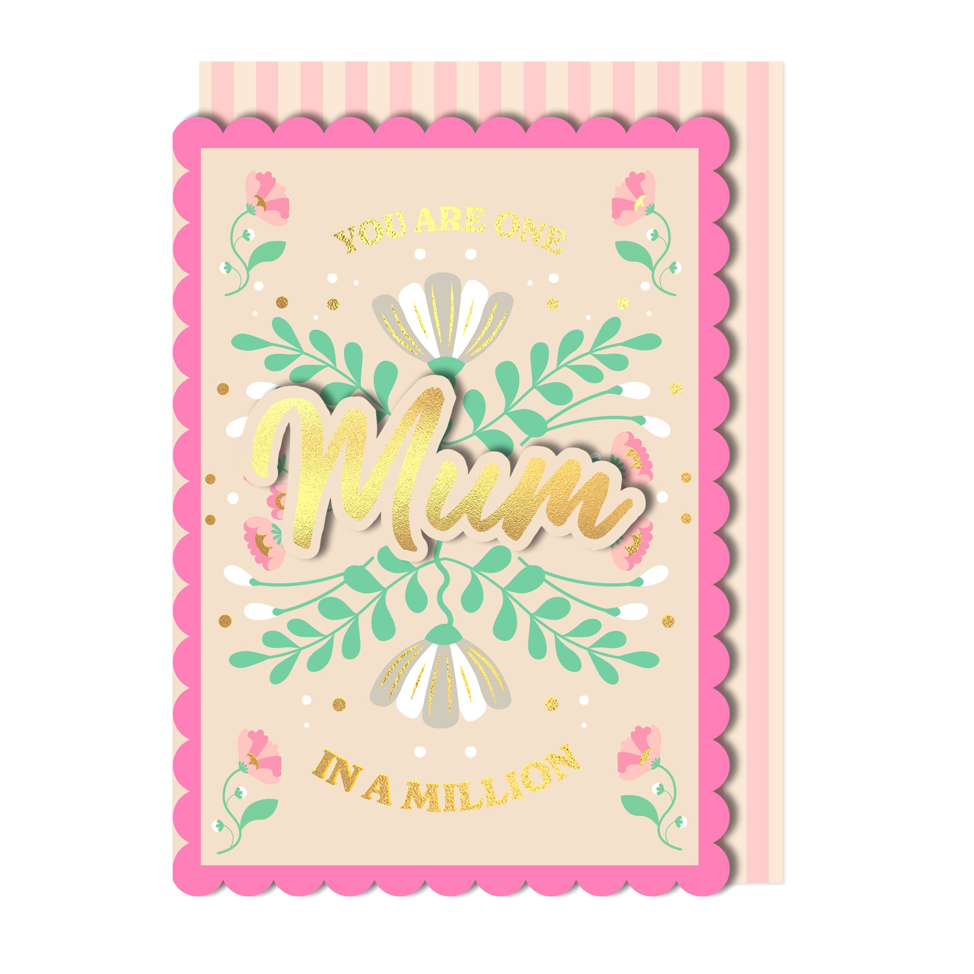 Mum, You Are One In A Million, Handmade Greeting Card