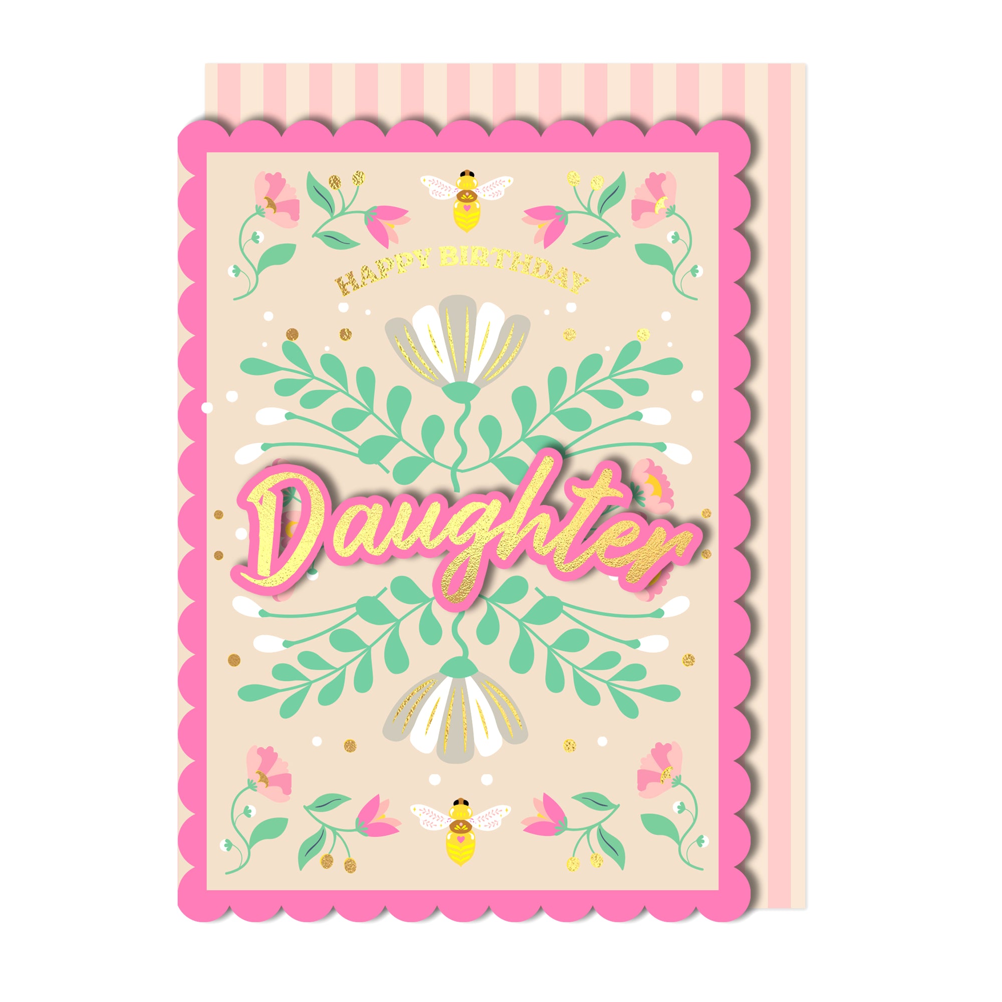 Happy Birthday to My Amazing Daughter, Handmade Greeting Card