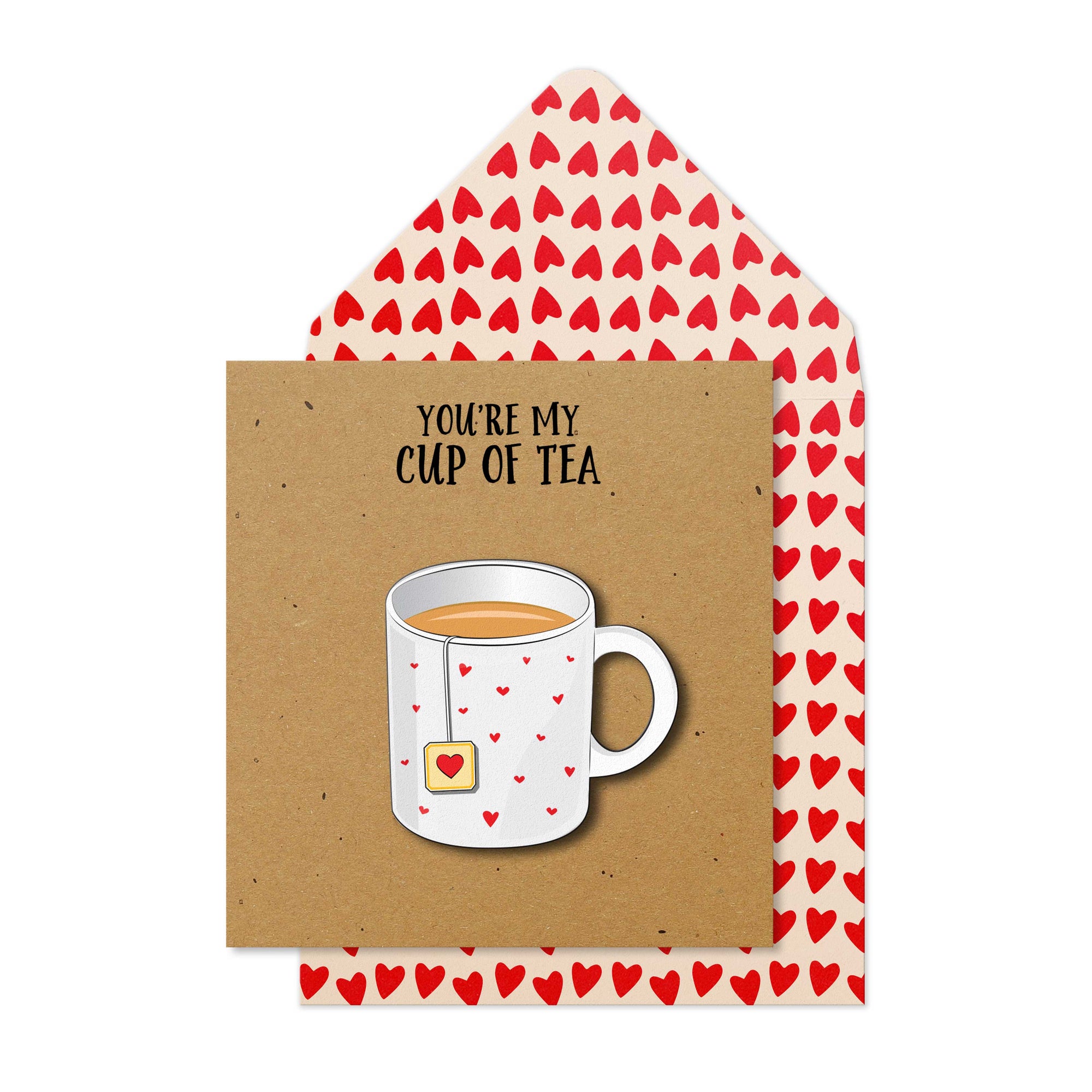 You're My Cup of Tea, Anniversary, Handmade Greeting Card