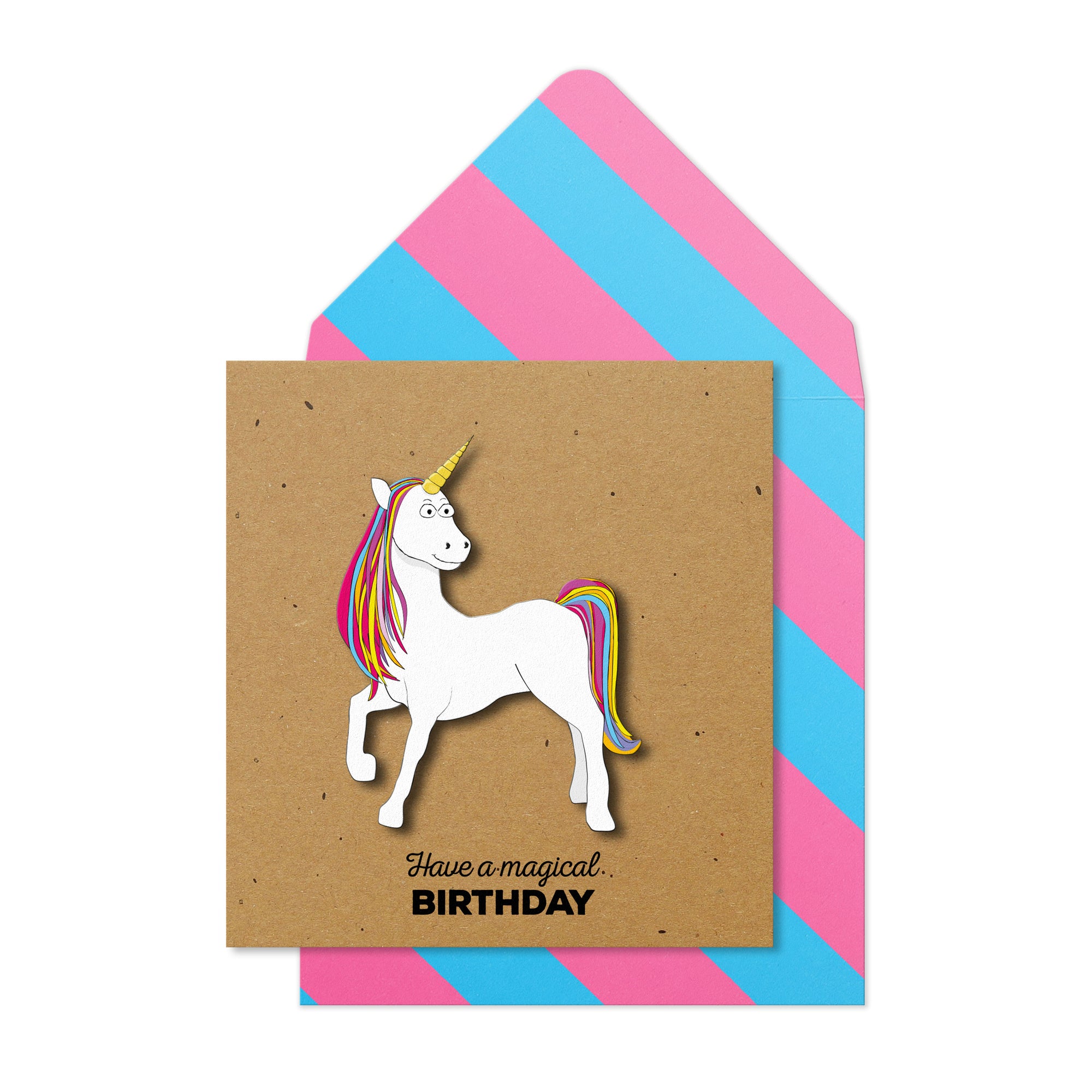 Have a Magical Birthday Unicorn, Handmade Greeting Card