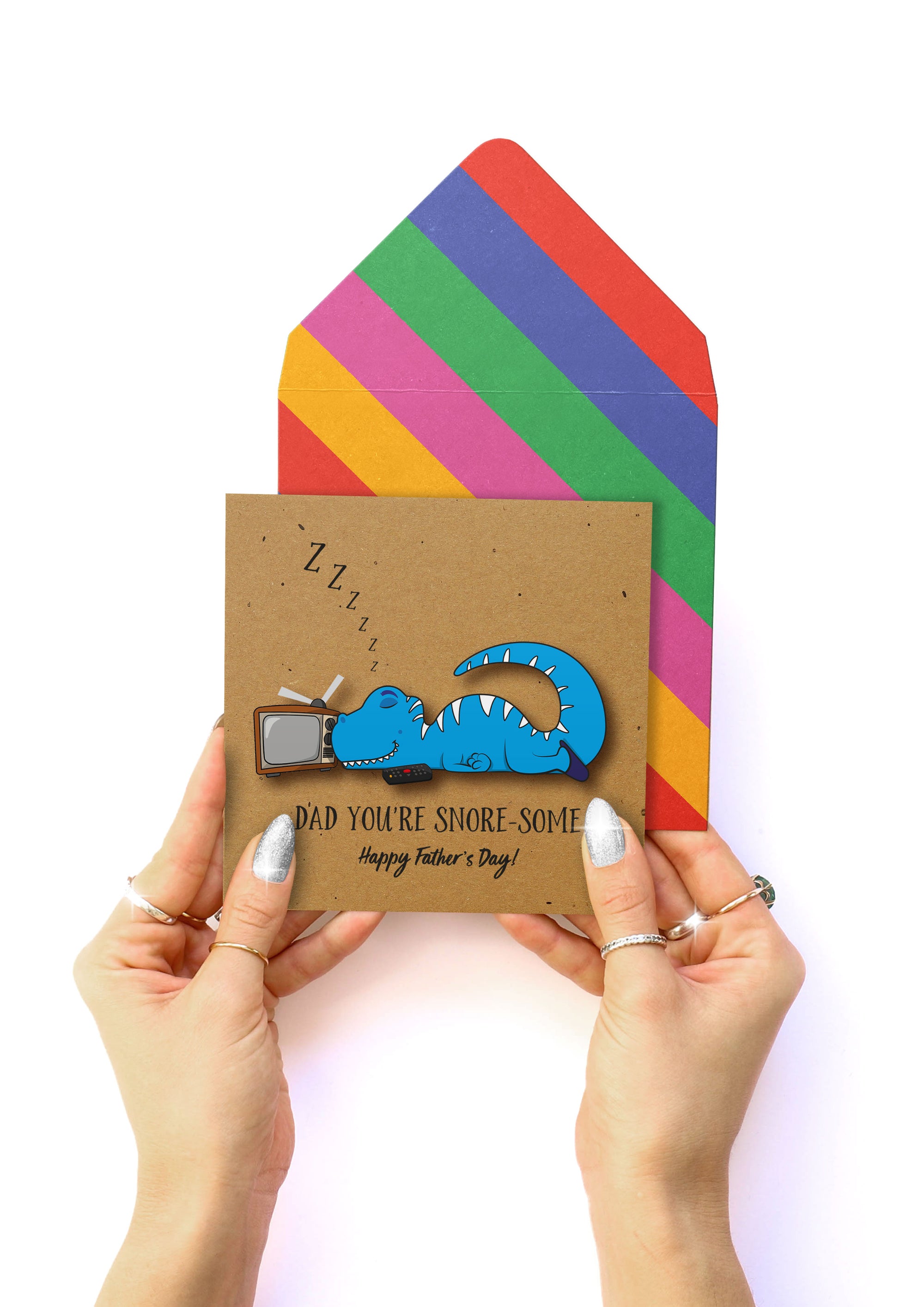 Snore-some Dad, Fathers Day, Handmade Greeting Card