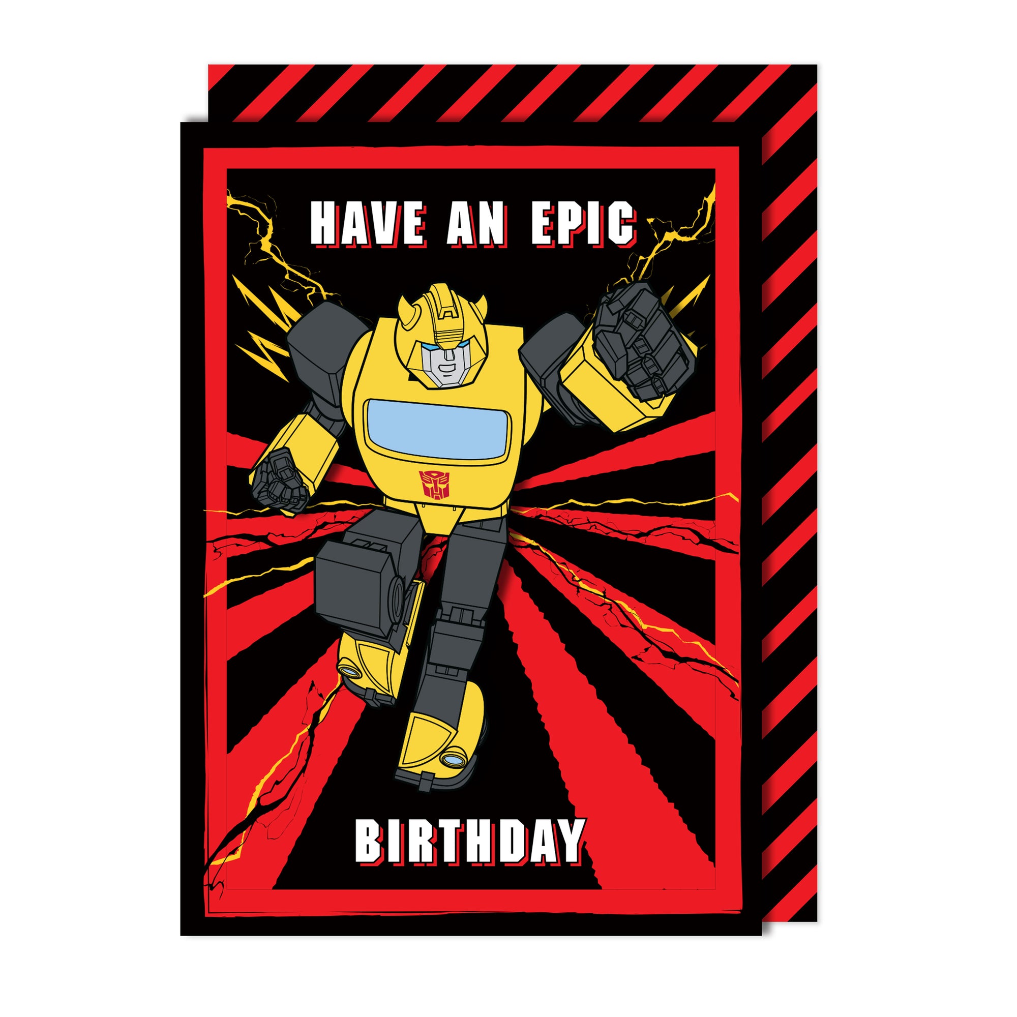 Have An Epic Birthday, Transformers Bumblebee Handmade Greeting Card