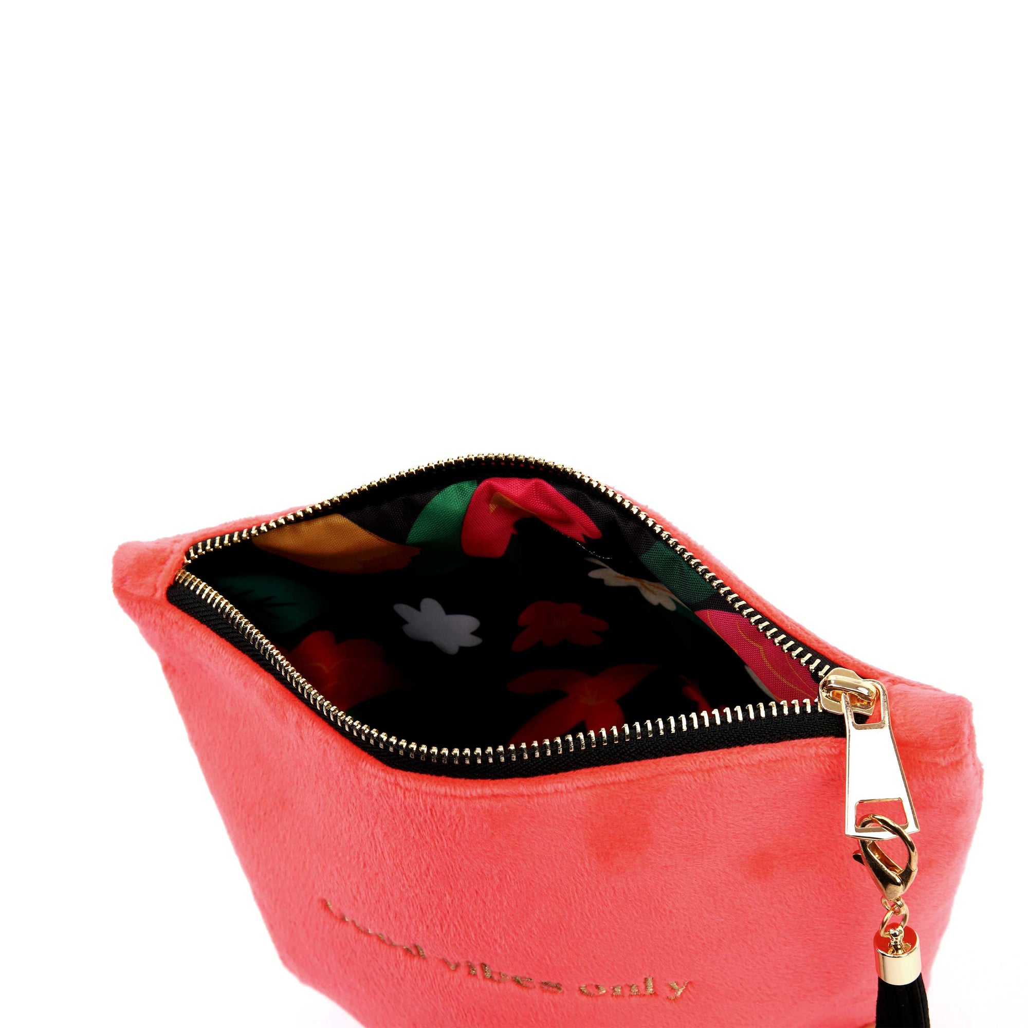 Good Vibes Only Makeup Bag with Tassel