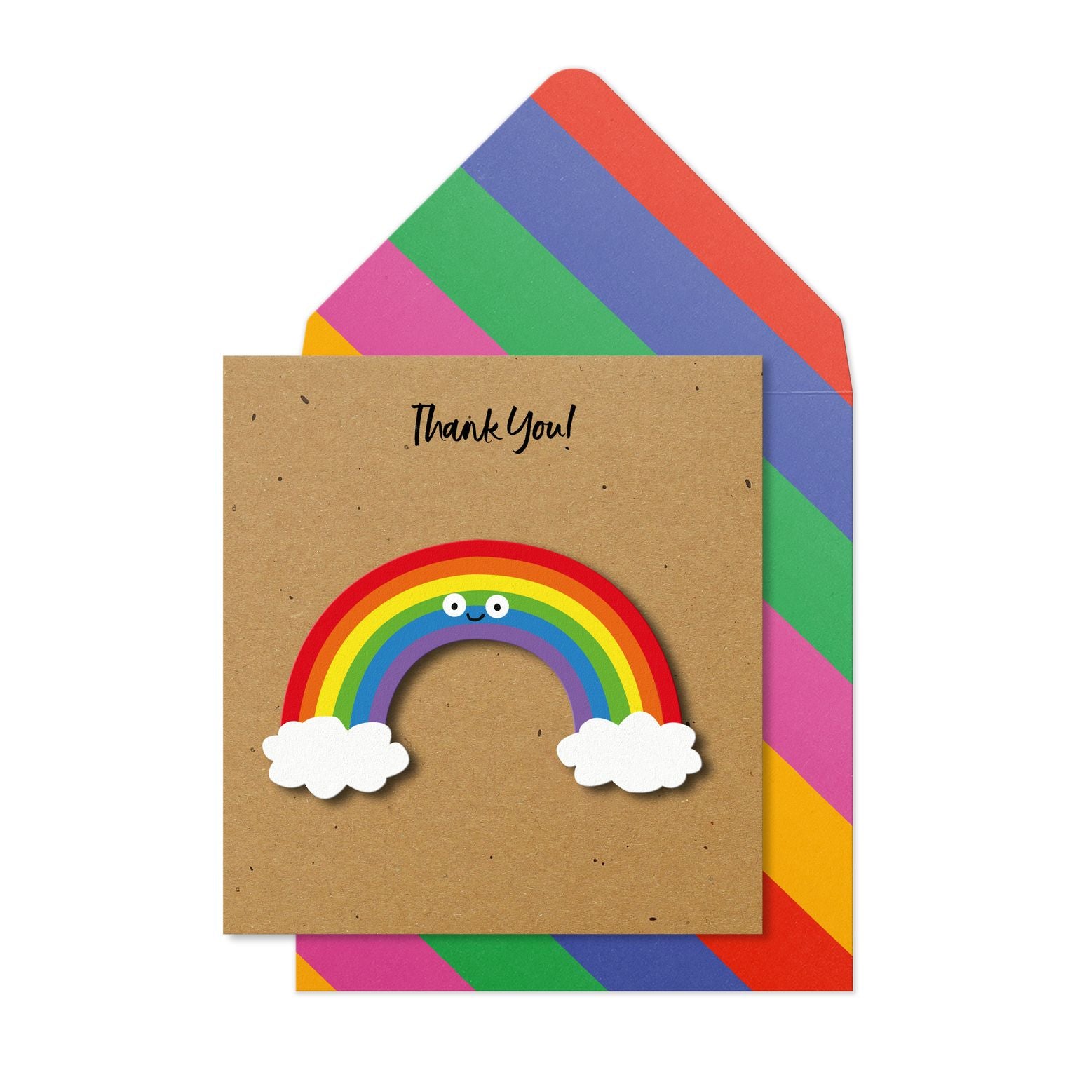 Thank You Rainbow, Handmade Greeting Card