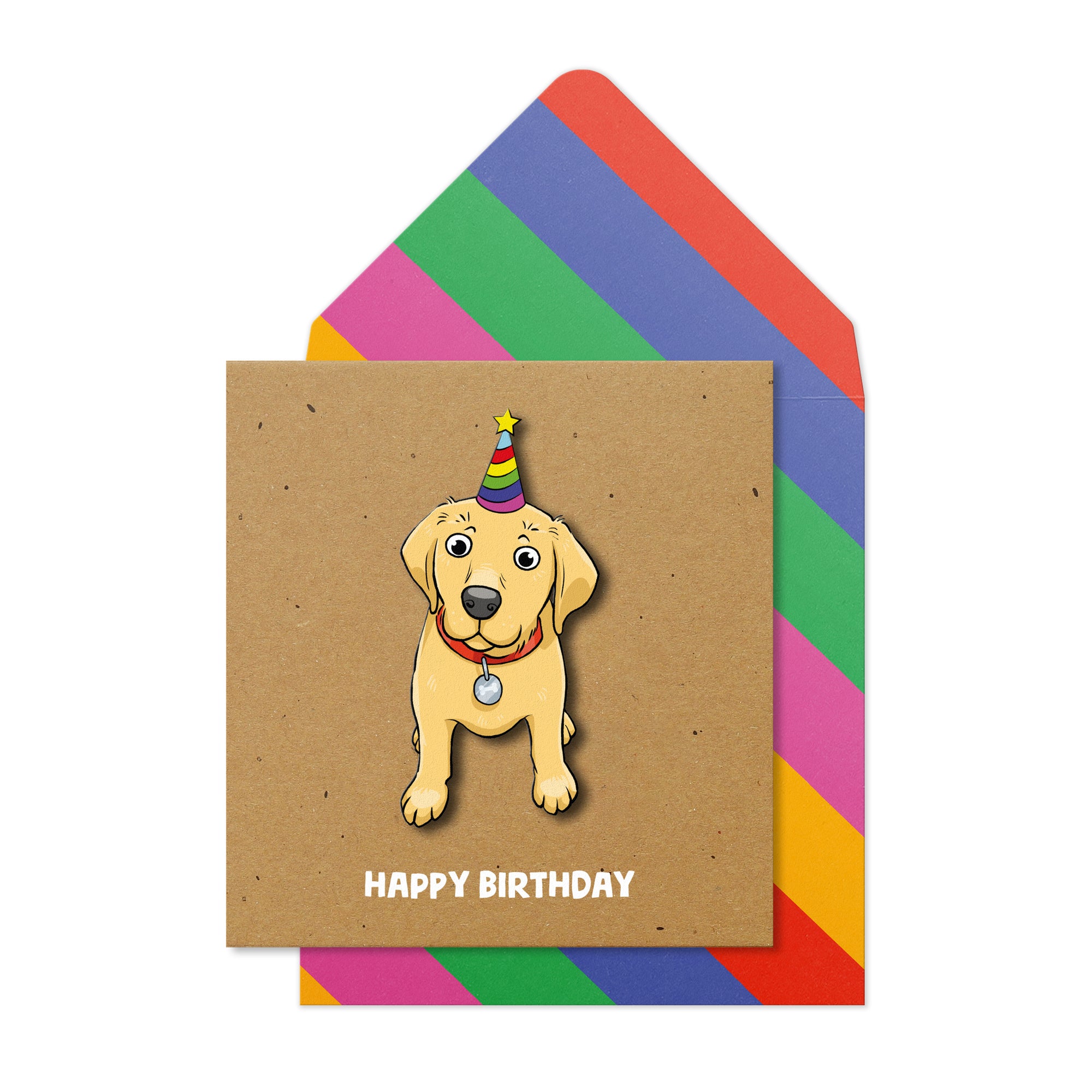 Happy Birthday, Labrador, 3D Handmade Greeting Card