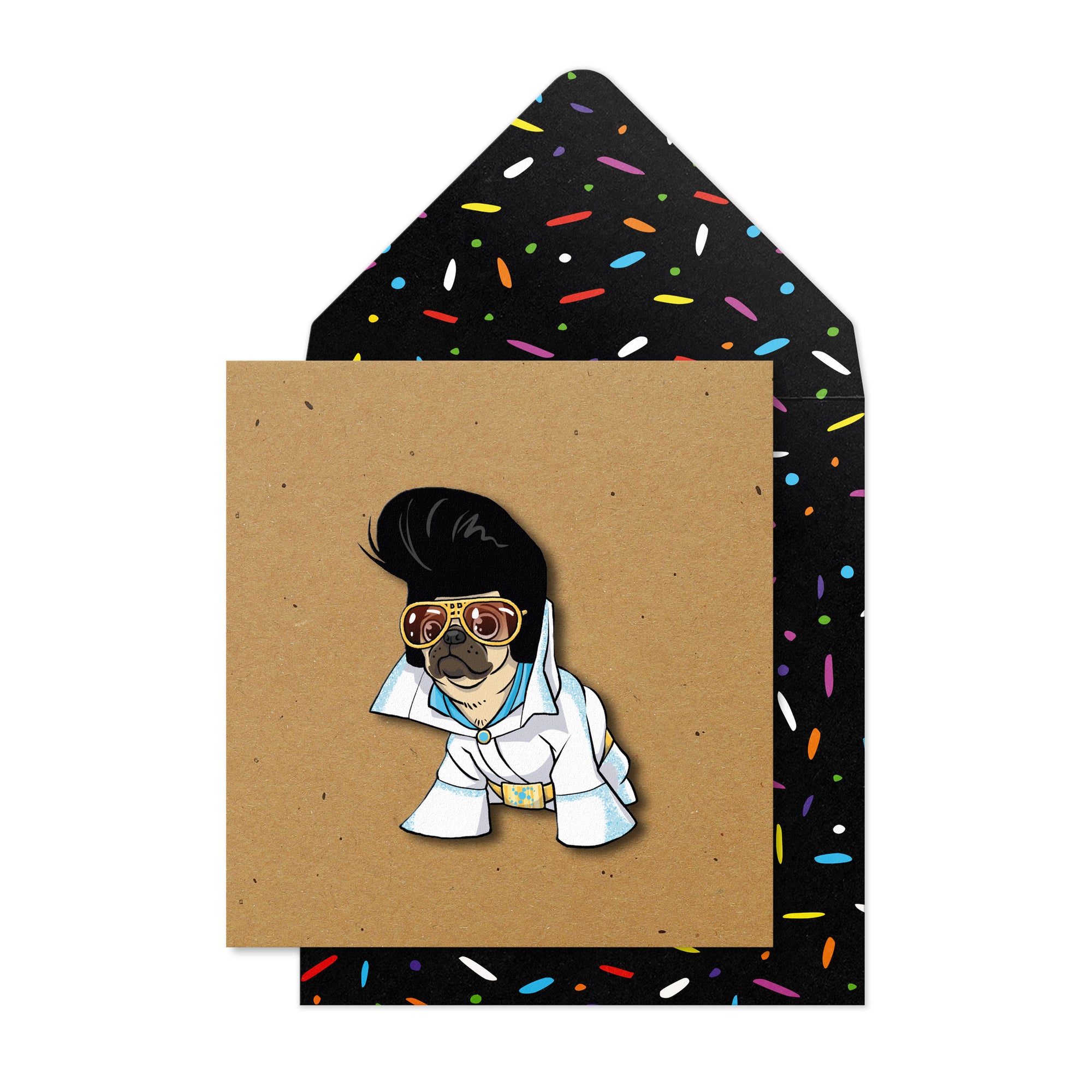Blank Elvis, 3D Handmade Greeting Card