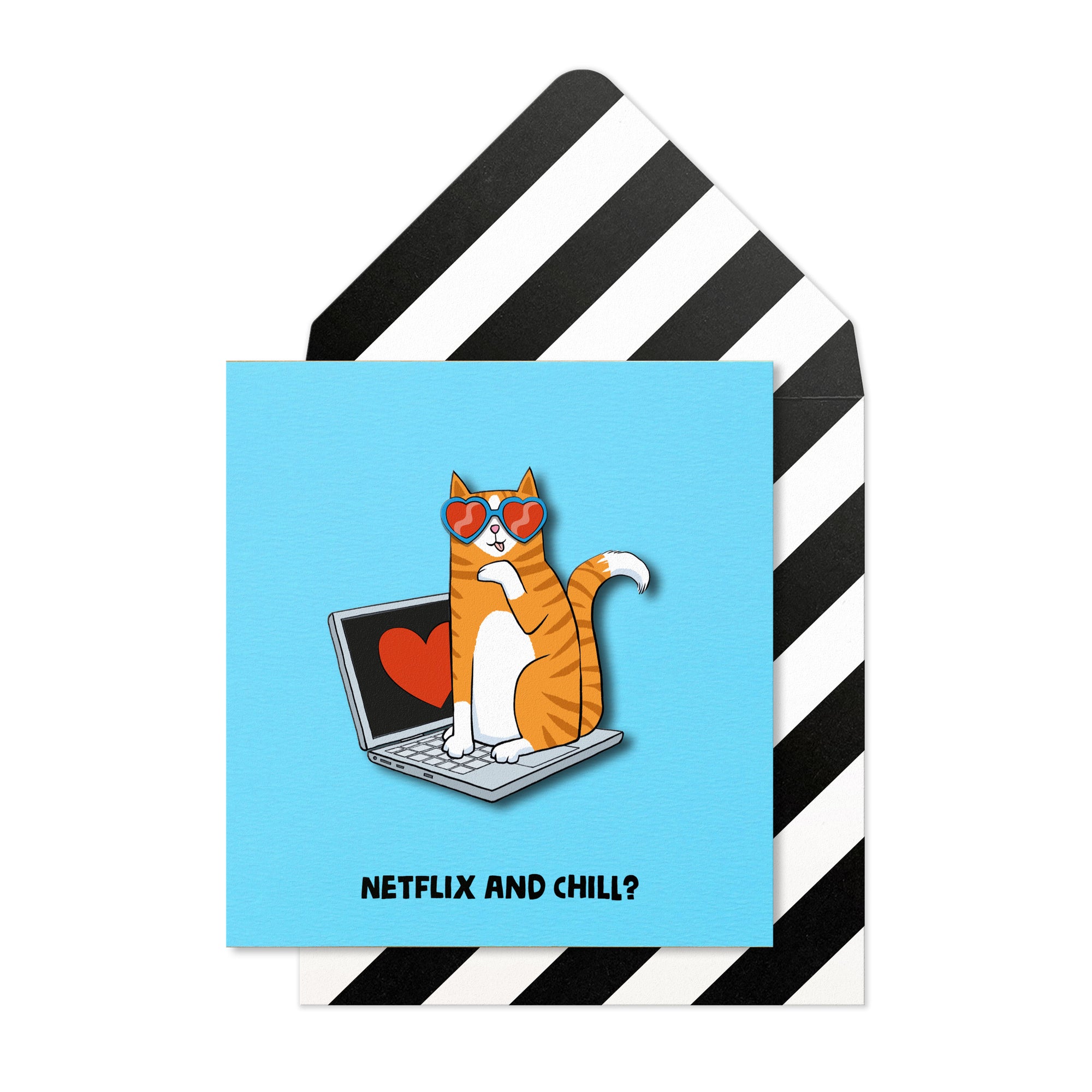 Netflix & Chill, Handmade Greeting Card