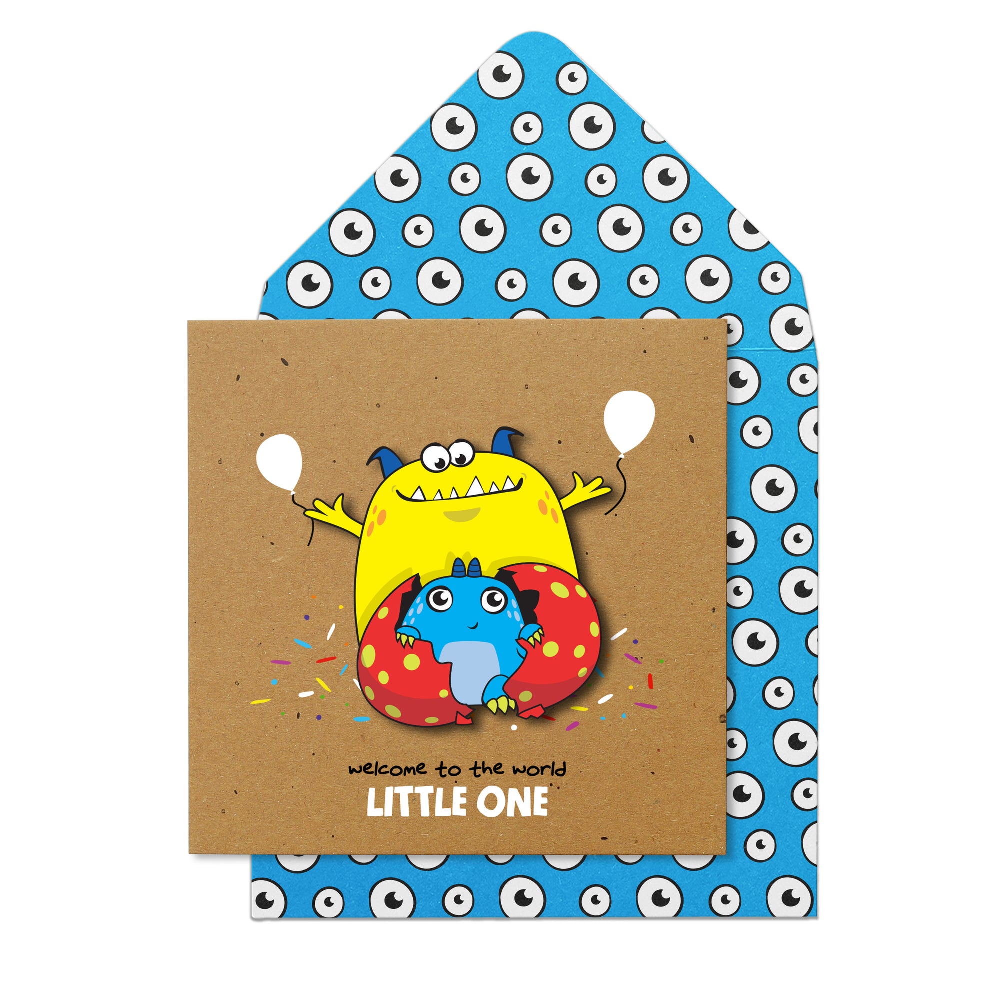 Welcome to the World Baby Boy, Handmade Greeting Card