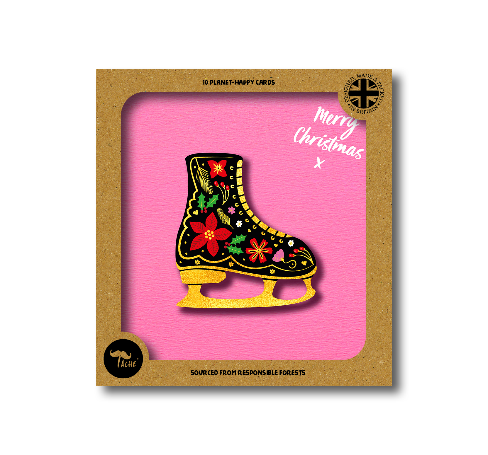 Christmas Ice Skate, 10pk Box