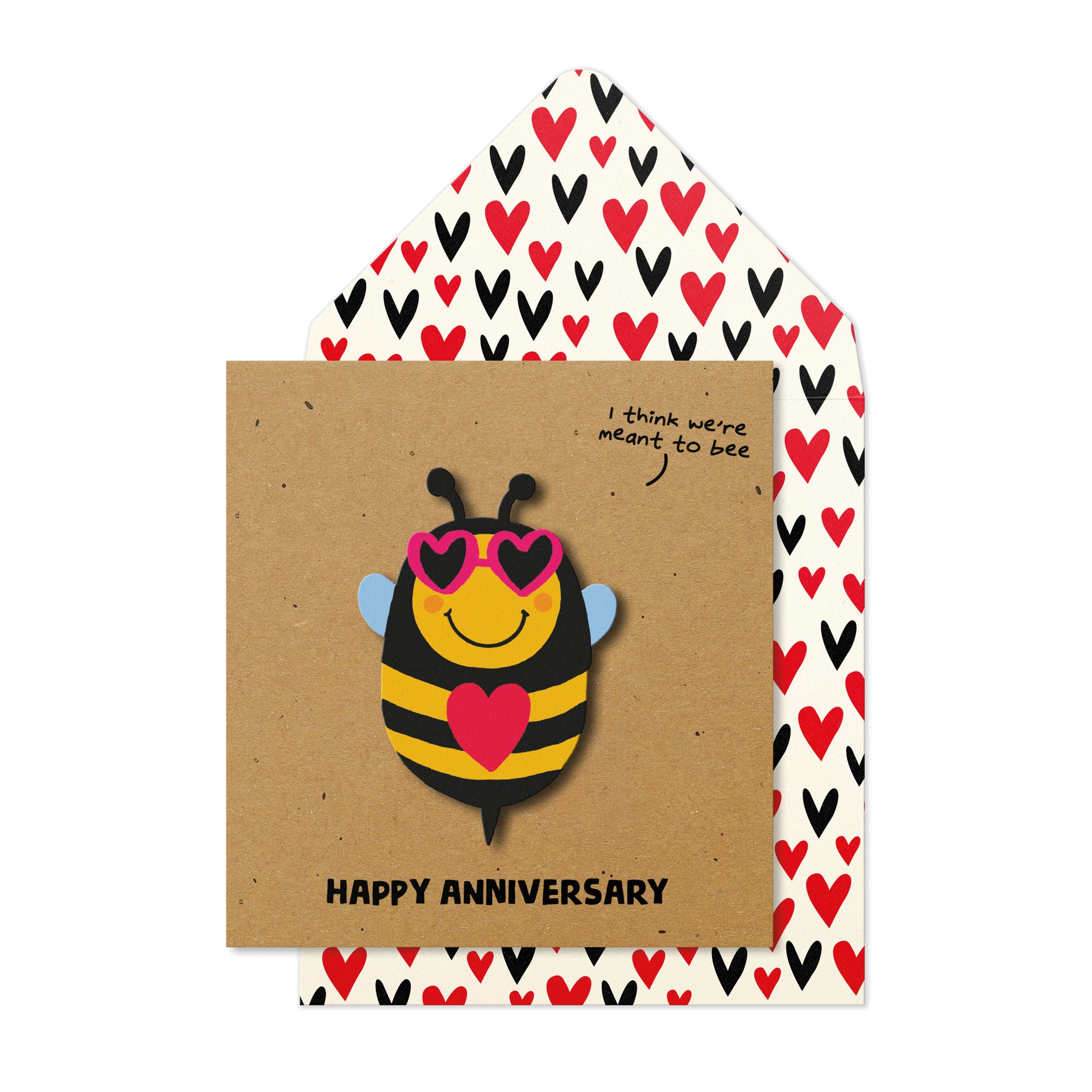 Anniversary Bee, 3D Handmade Greeting Card