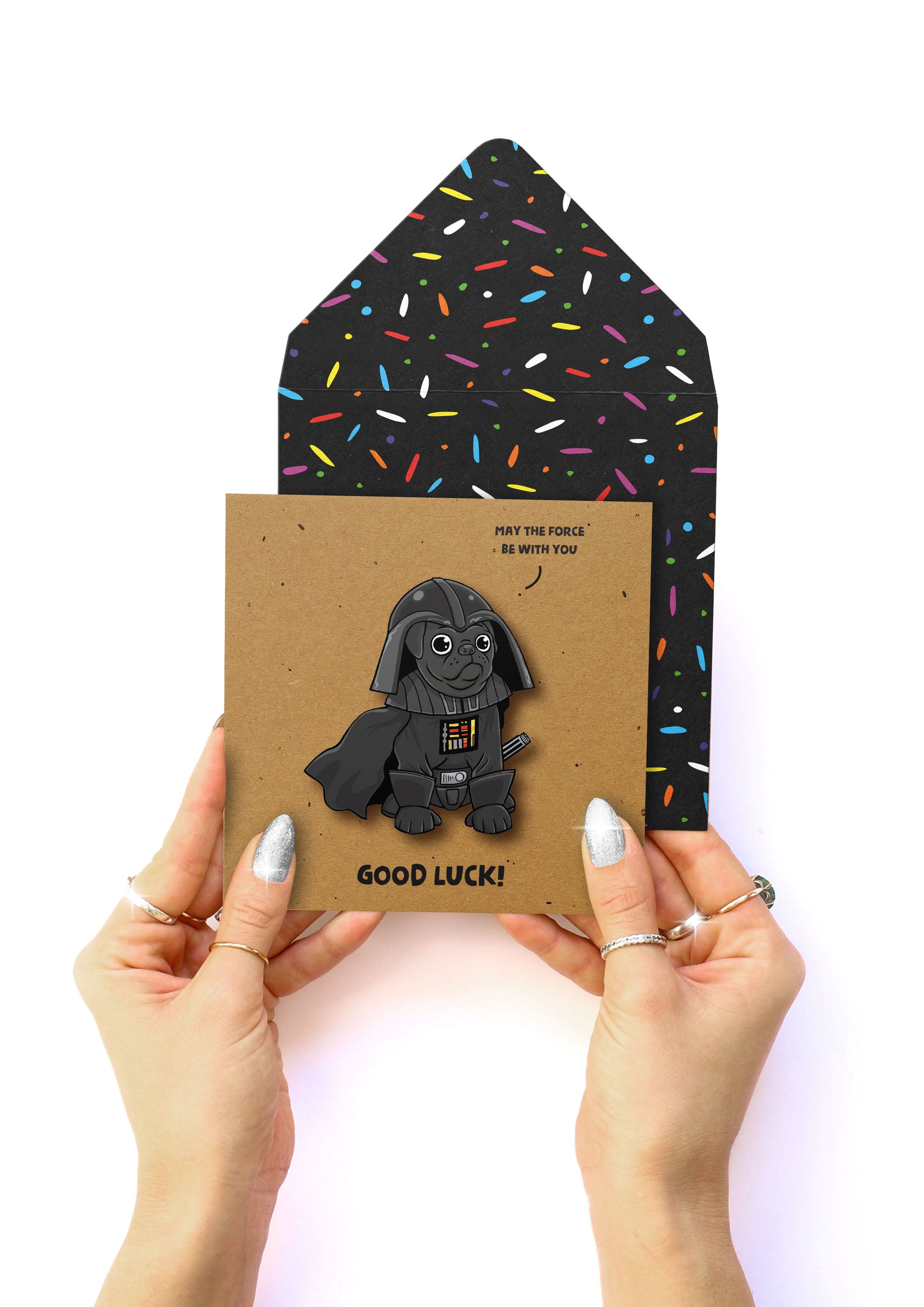 Good Luck Darth Vader, 3D Handmade Greeting Card