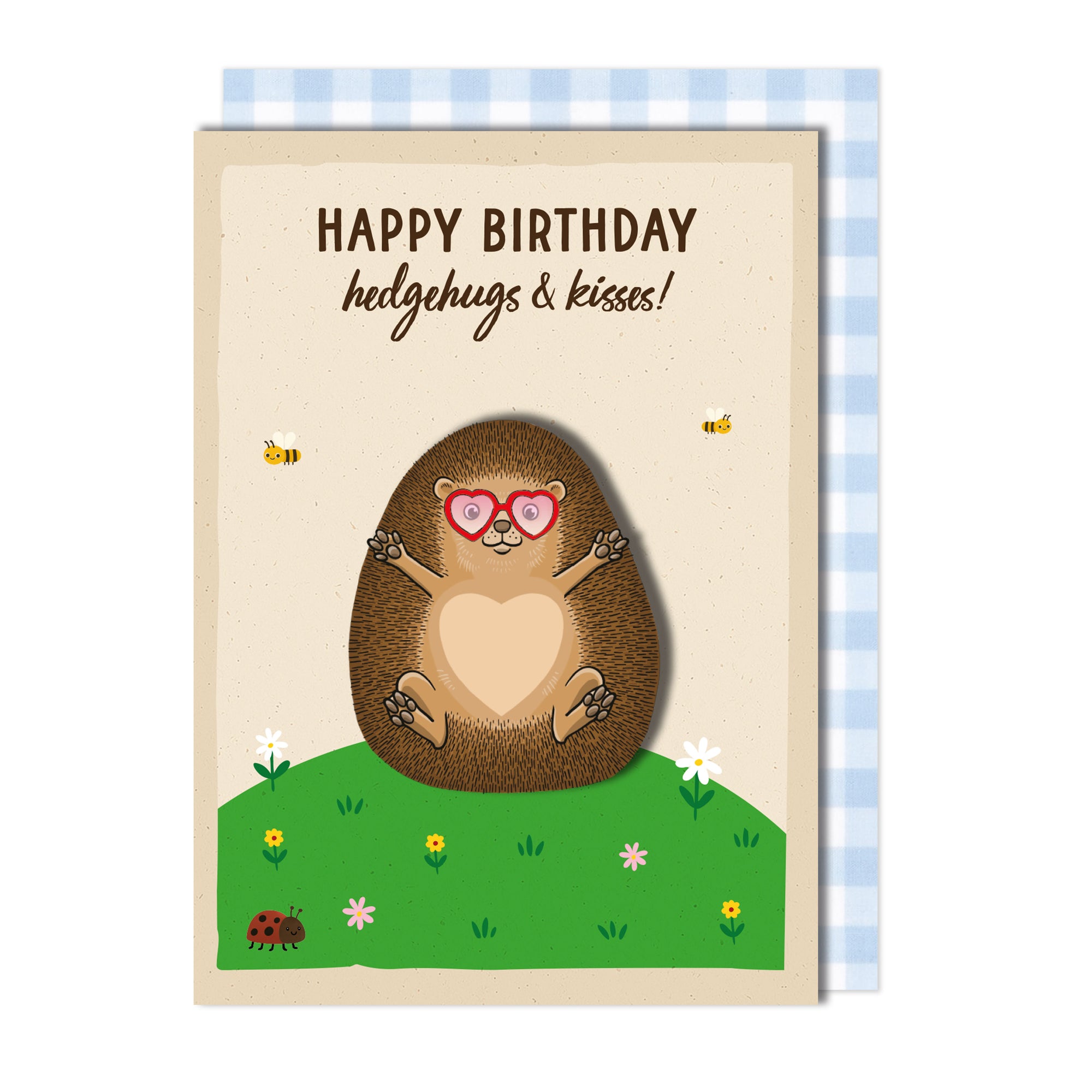 Handmade Cute Hedgehog Birthday Card