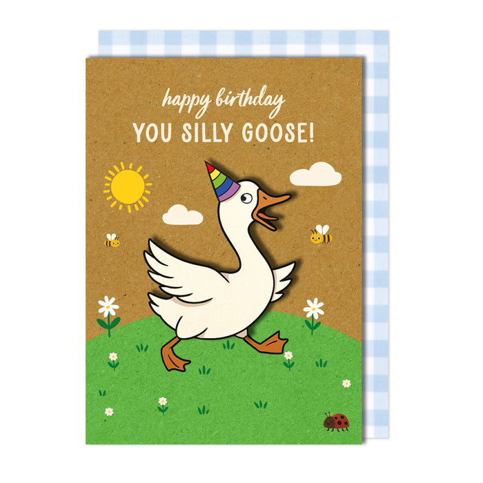 Silly Goose Handmade 3D Birthday Card
