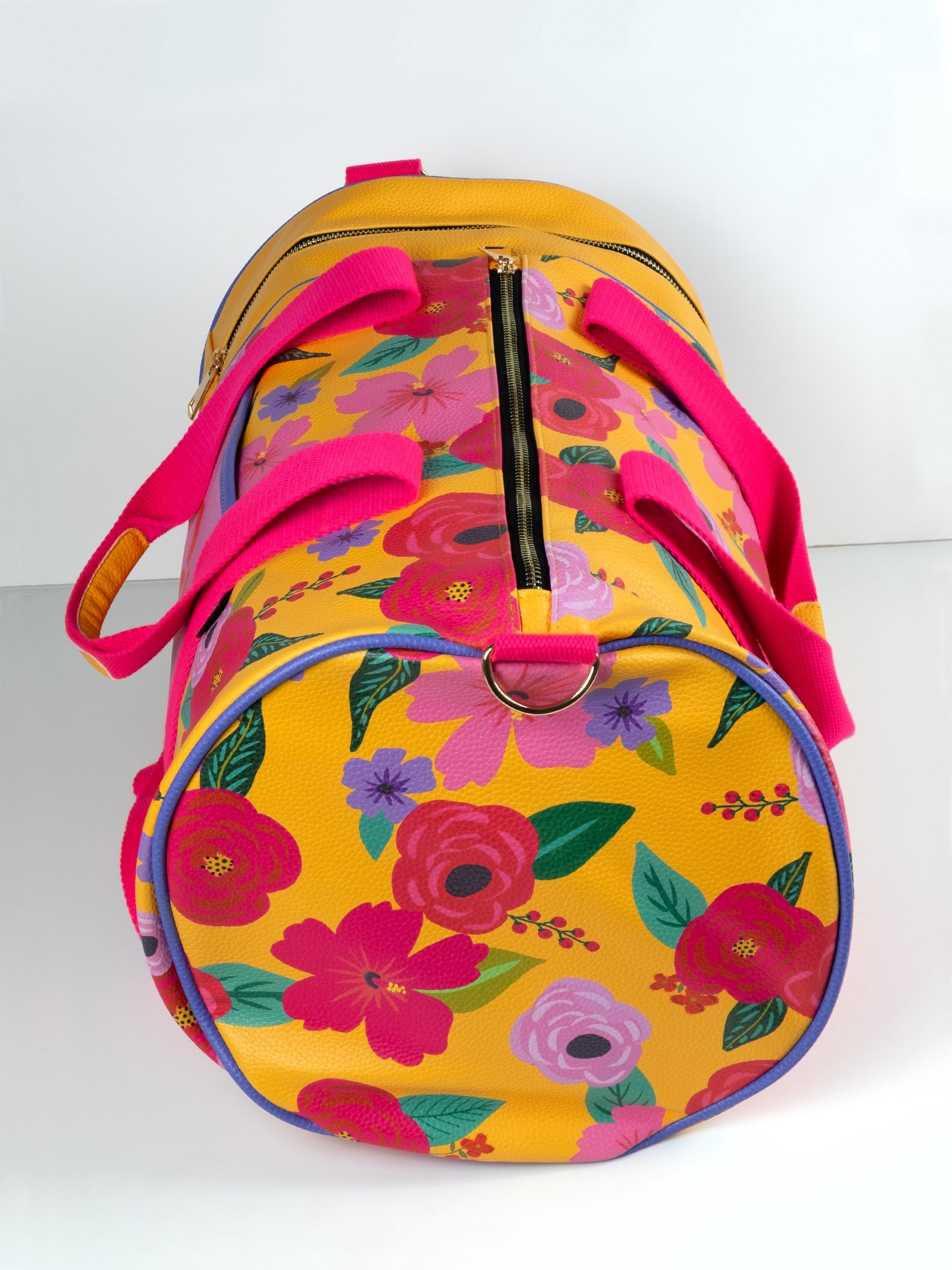 You Got This Floral Gym Barrel Bag