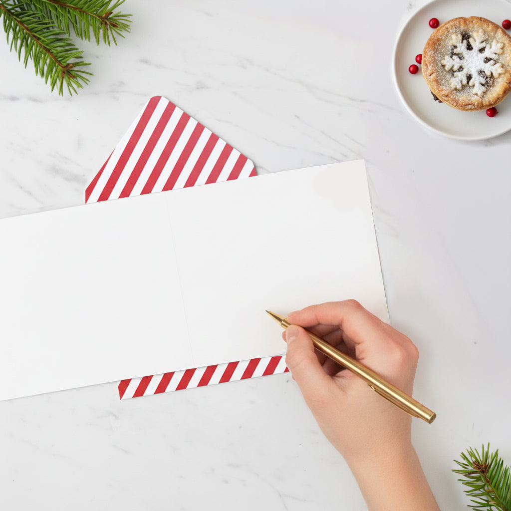 Christmas Festive Fox, Wild Moon, 3D Handmade Greeting Card