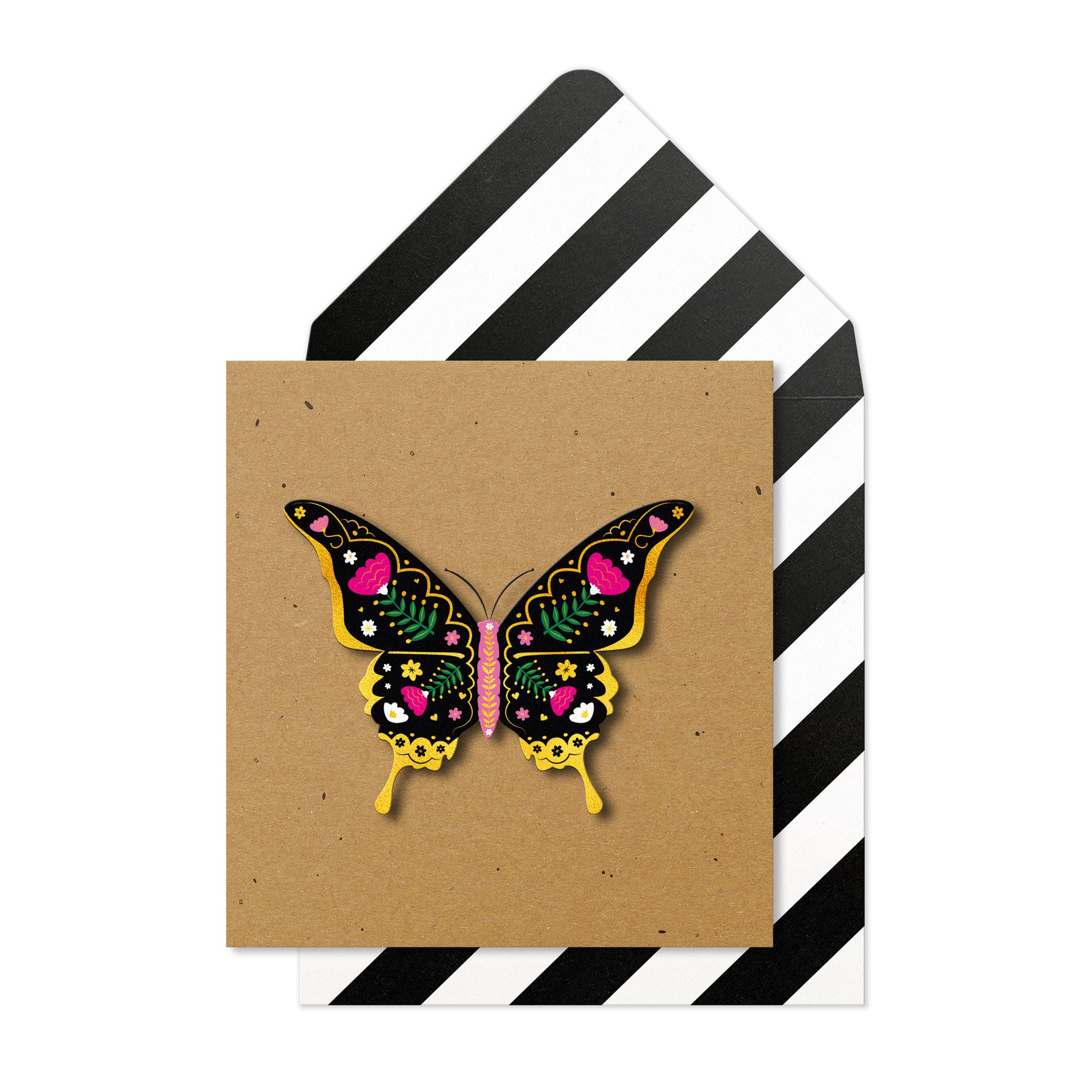 Butterfly, Blank Handmade Greeting Card