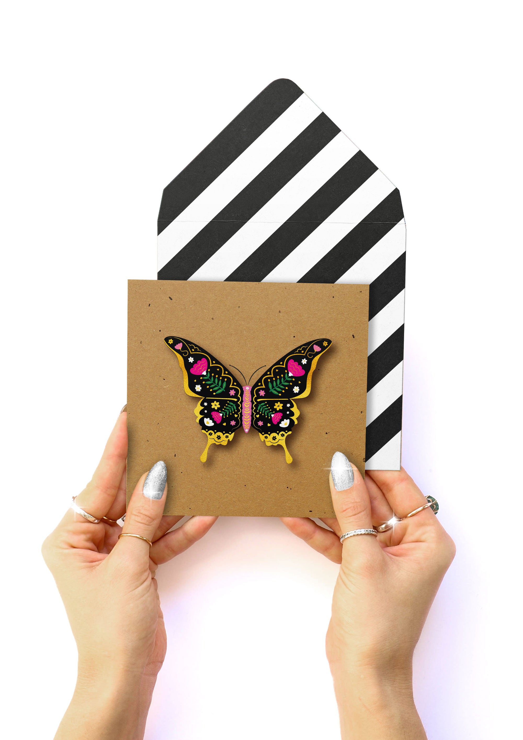 Butterfly, Blank Handmade Greeting Card