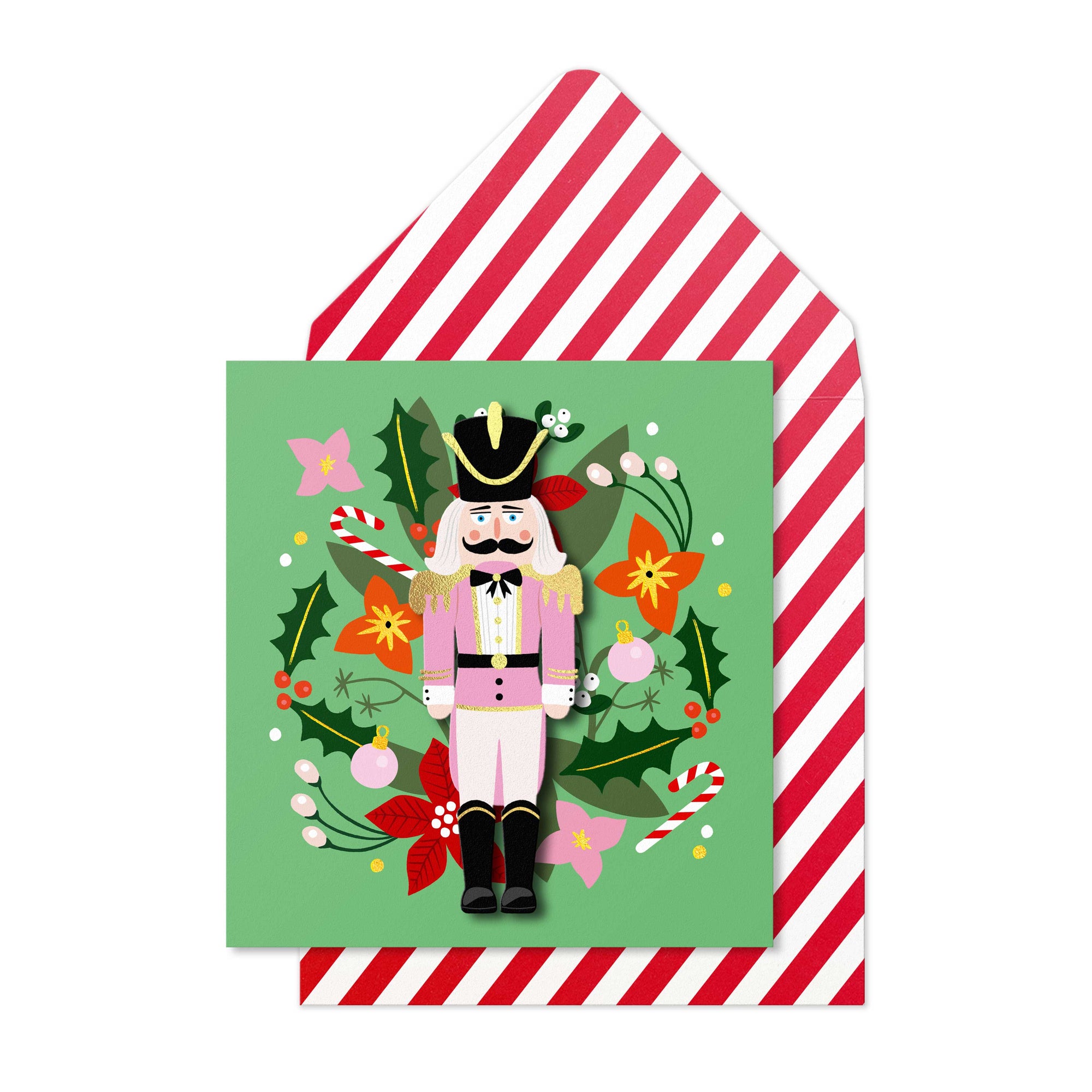 Christmas Nutcracker, Handmade Greeting Card
