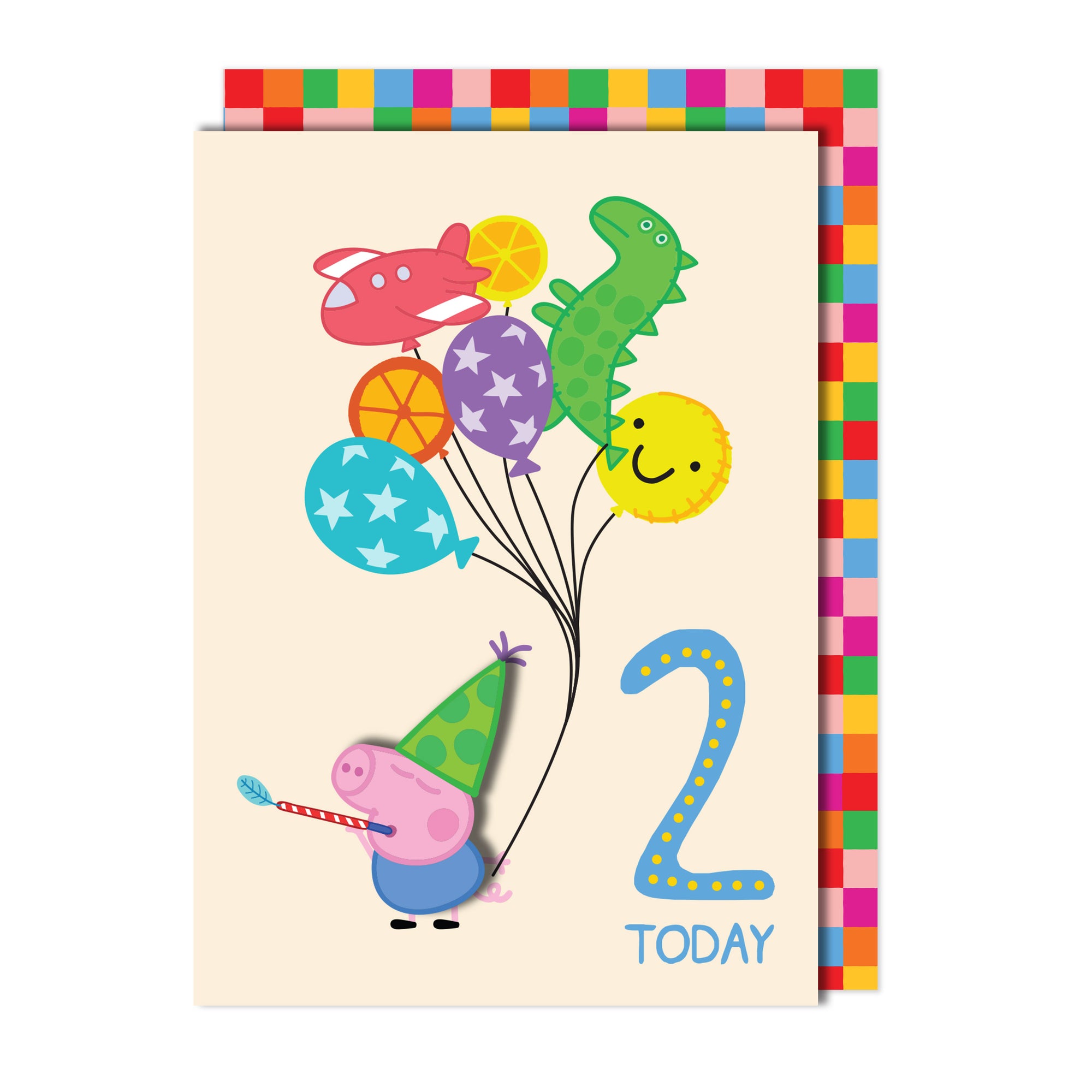 Happy 2nd Birthday, Peppa Pig Handmade Greeting Card