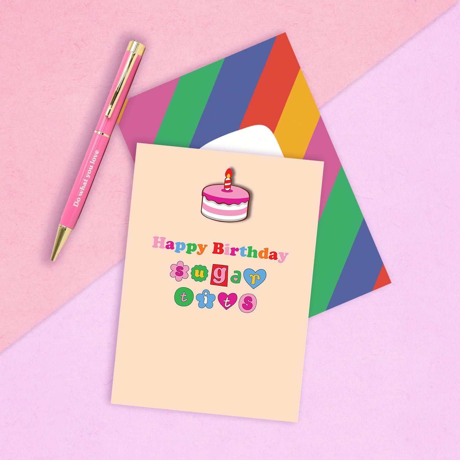 Happy Birthday Sugar T**s Greeting Card