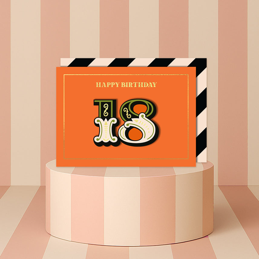 Happy 18th Birthday Greeting Card