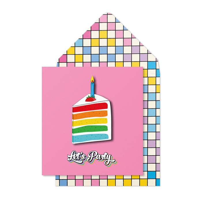 Let's Party Cake Greeting Card